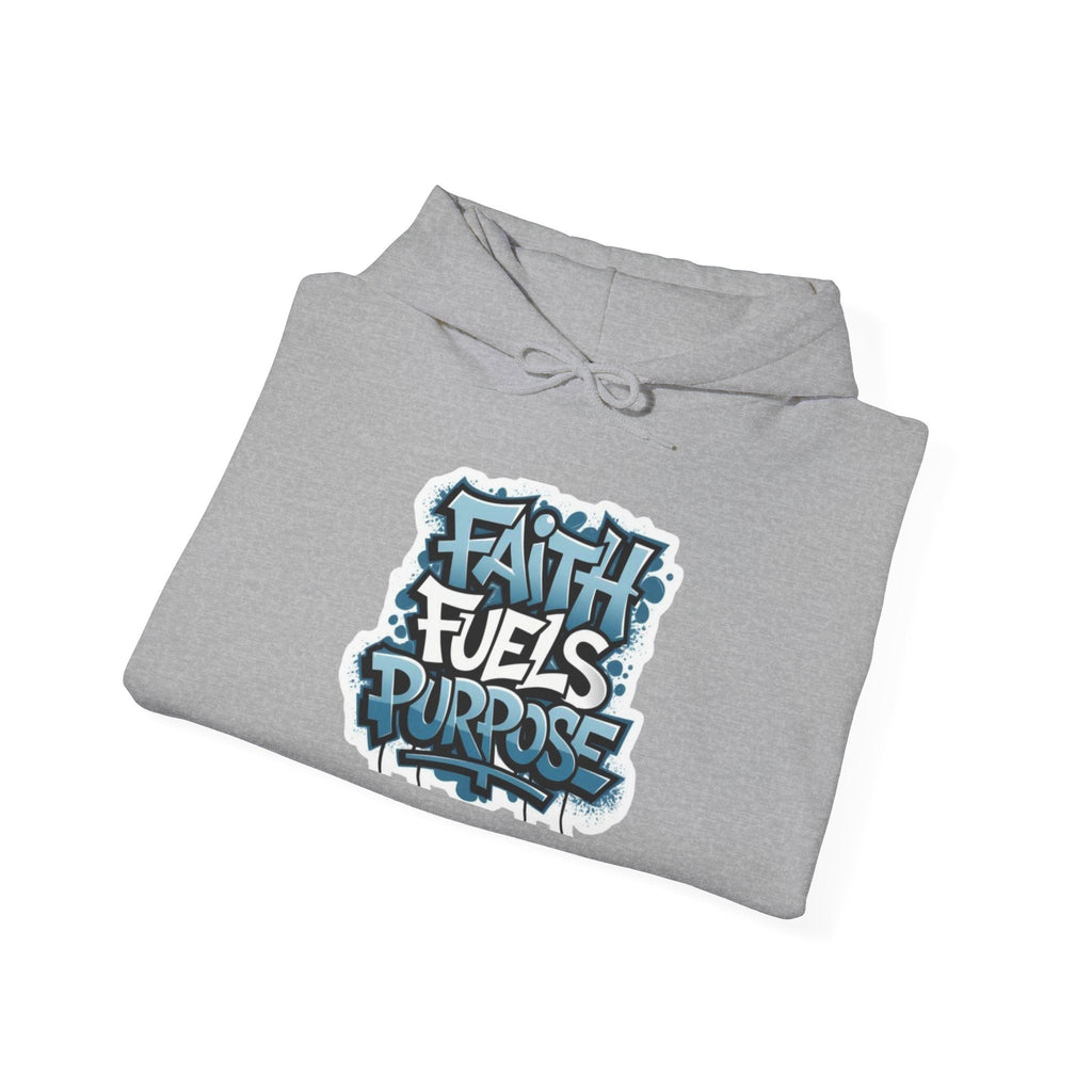 Faith Fuels Purpose Hoodie – Inspirational Christian Sweatshirt for Divine Drive & Unstoppable Belief Printify