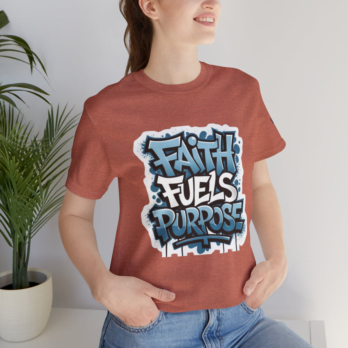 Faith Fuels Purpose T-shirt – Inspirational Christian T-shirt for Divine Drive & Unstoppable Belief Printify