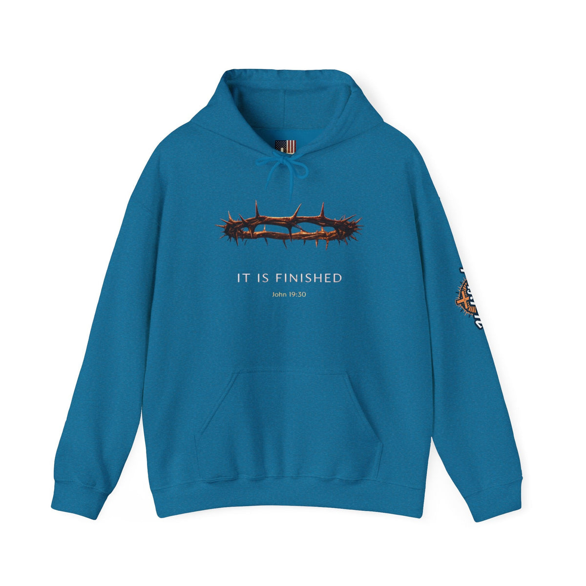 It Is Finished Crown of Thorns Hoodie — Christian John 19:30 Faith Hoodie Printify