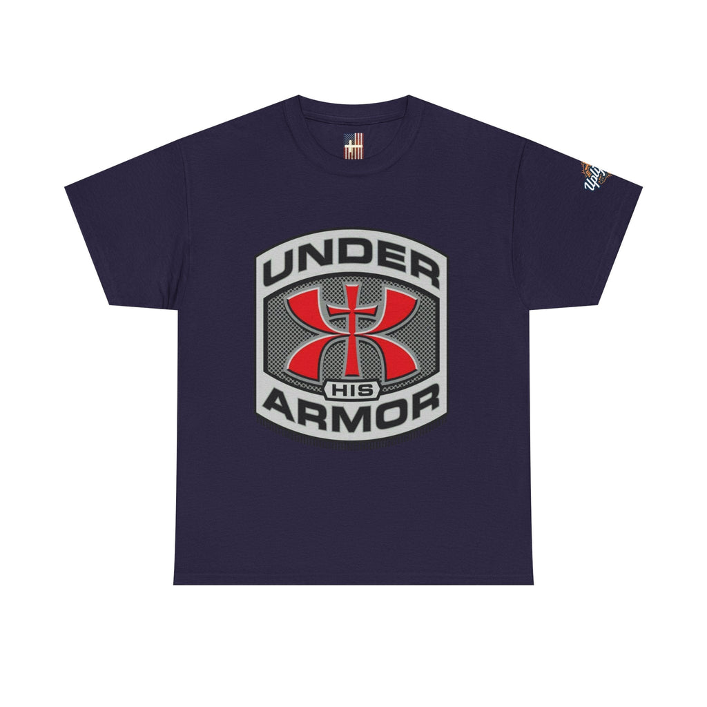 Under HIS Armor Christian T-Shirt — Faith-Inspired Under Armour Style Printify