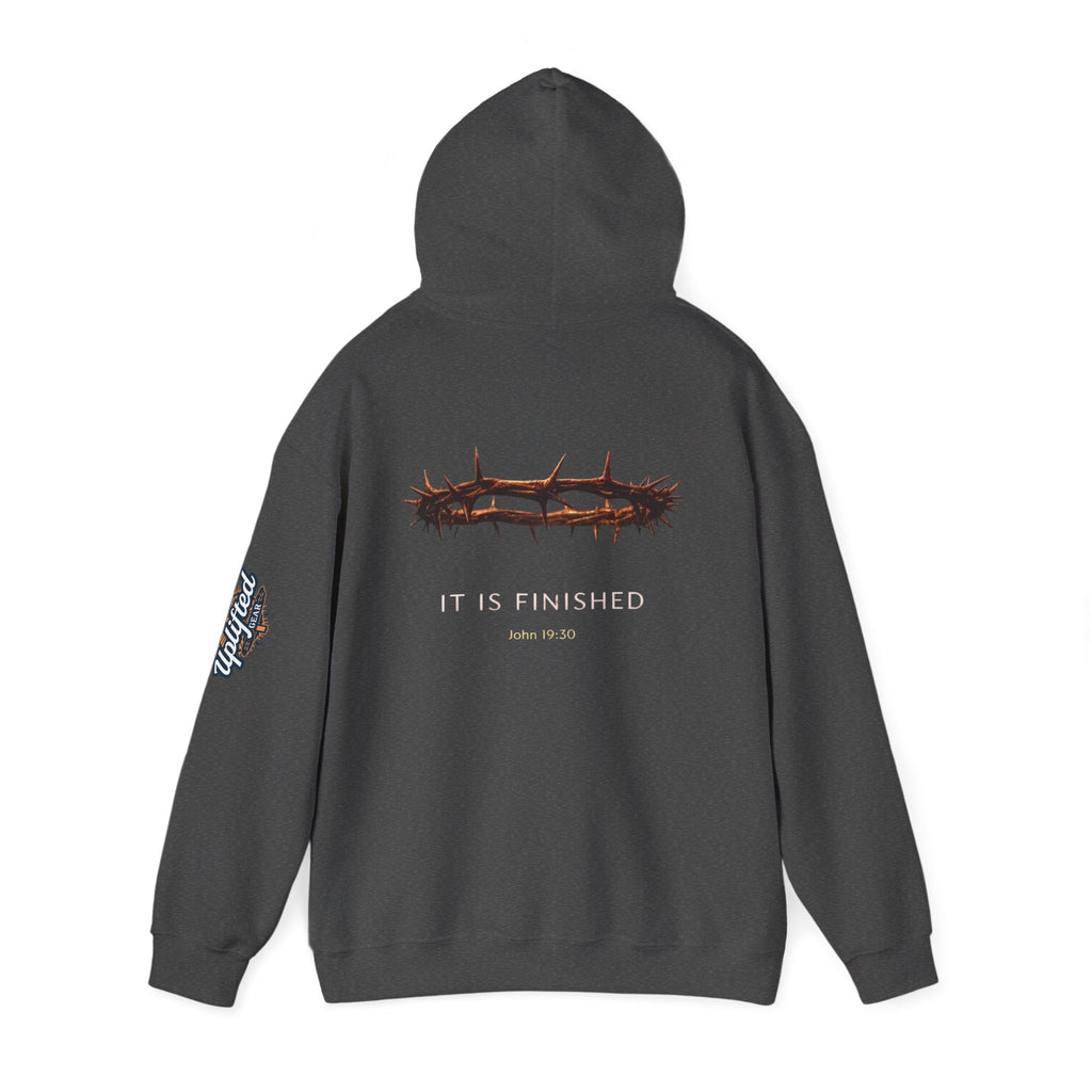 It Is Finished Crown of Thorns Hoodie — Christian John 19:30 Faith Hoodie Printify