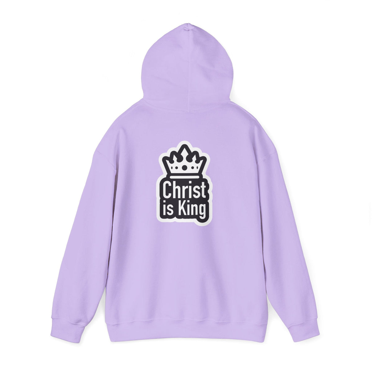 Christ is King Hoodie – Bold Crown & Cross Christian Sweatshirt for Unshakable Faith Printify
