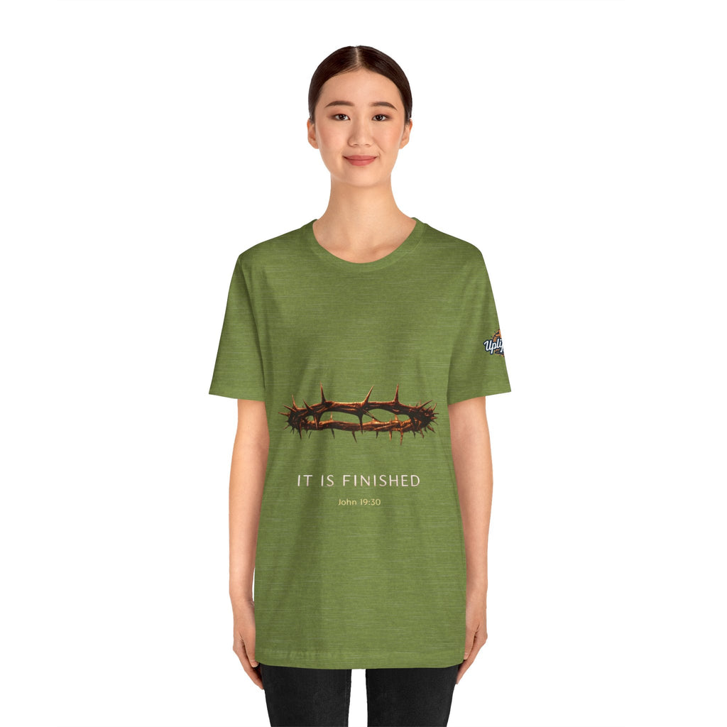 It Is Finished Crown of Thorns Tee — Christian John 19:30 Faith Shirt Printify