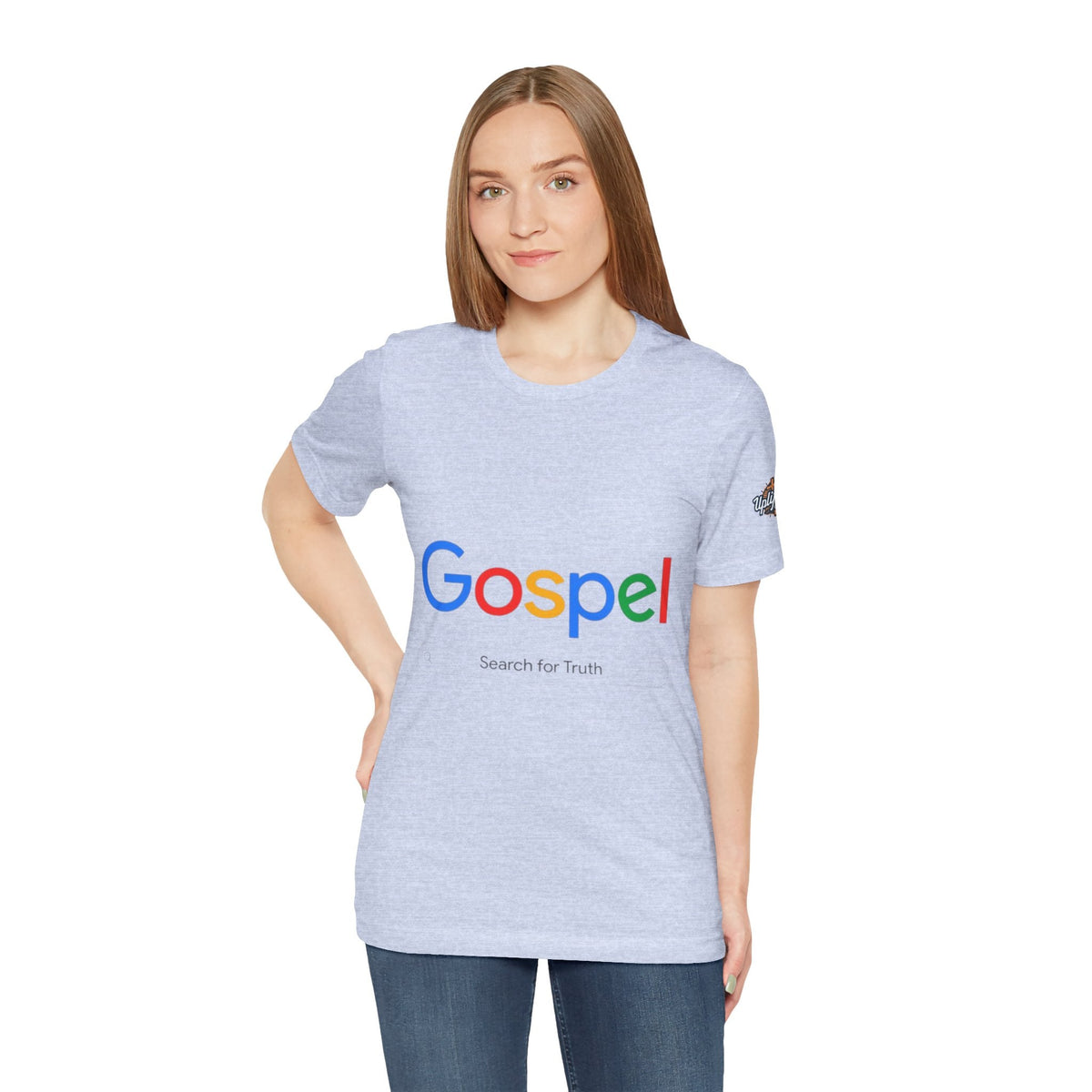 Gospel Graphic Tee — "Gospel" Colorful Logo Christian T-Shirt Printify