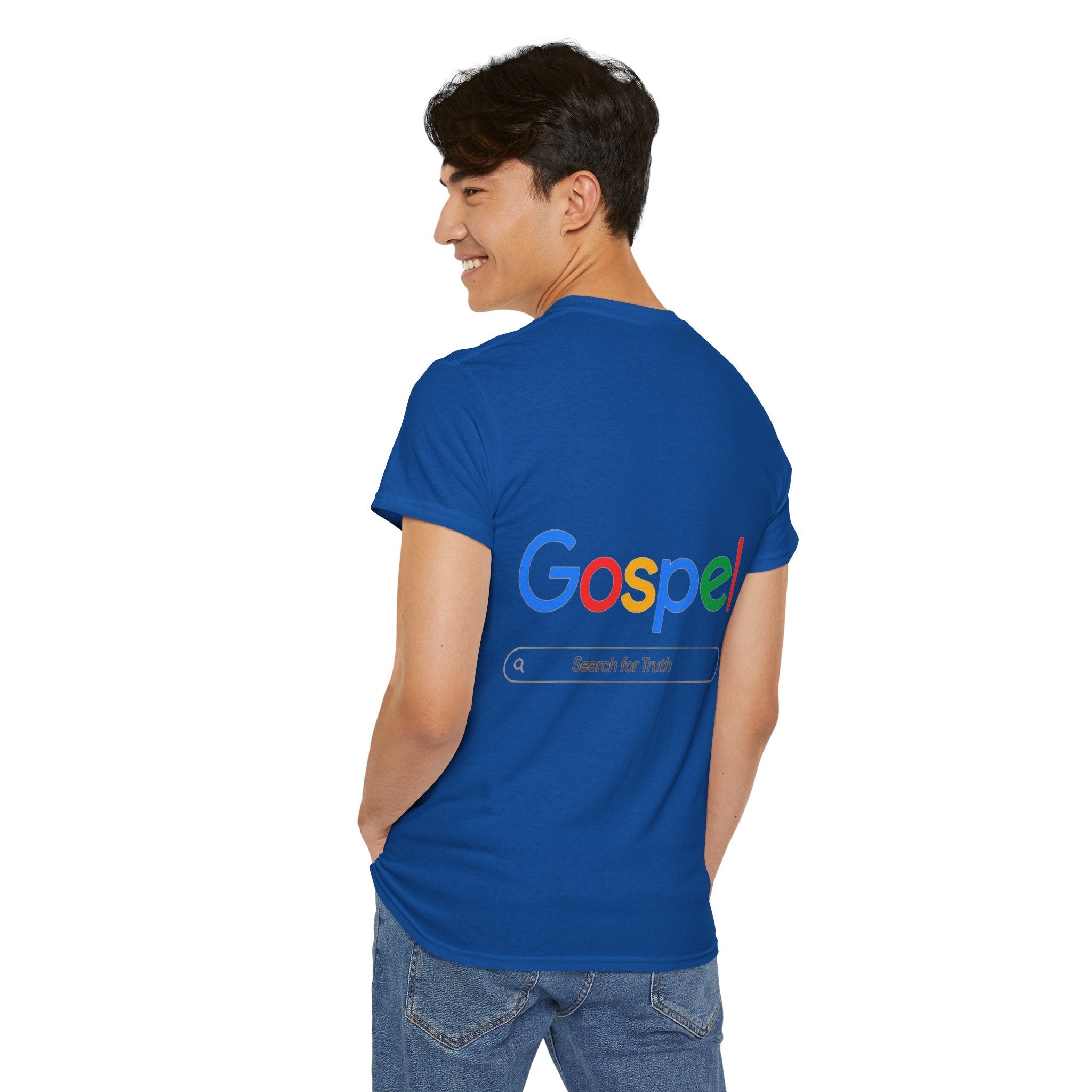 Gospel Graphic Tee — "Gospel" Colorful Logo Christian T-Shirt Printify