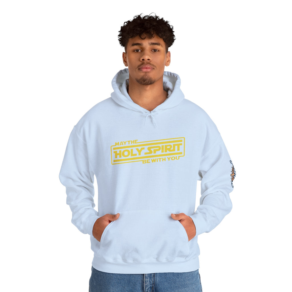 May the Holy Spirit Be With You Hoodie - Christian Star Wars Parody Hoodie Printify