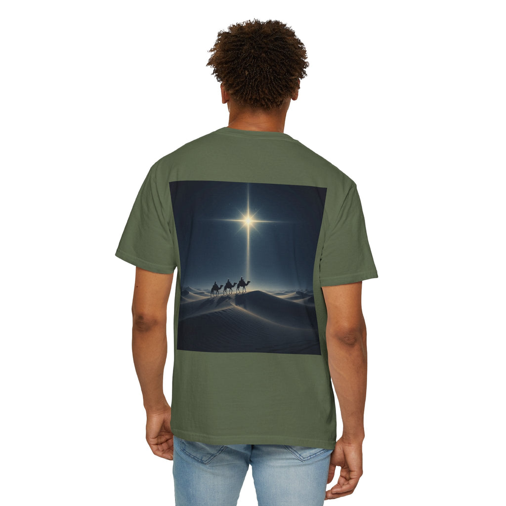 3 Wise Men T-shirt – Magi Camels Nativity Journey Christian Christmas T-shirt for Epiphany Faith & Holy Night Printify