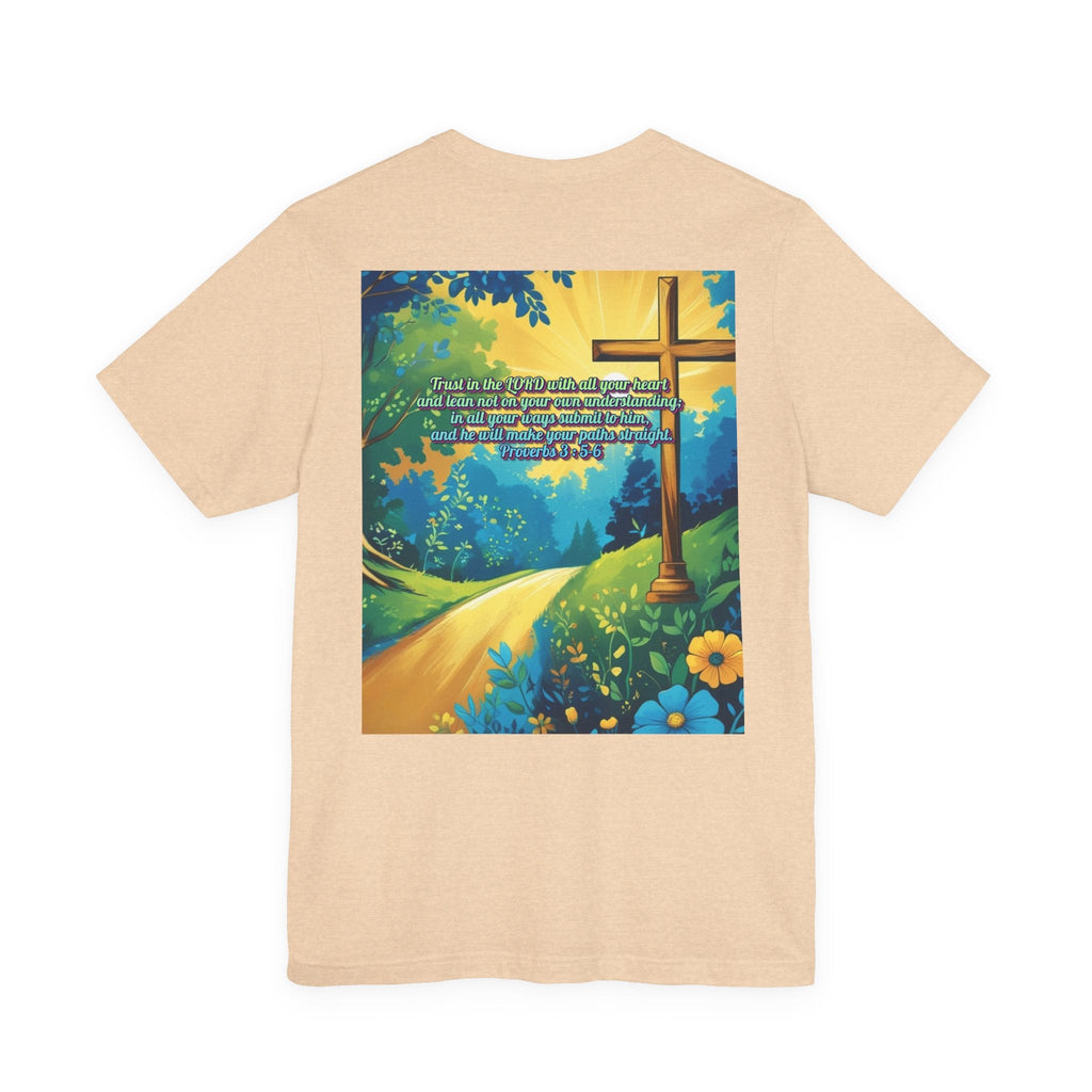 Trust in The Lord Proverbs 3:5-6 Biblical Design Unisex Jersey Short Sleeve Tee Printify
