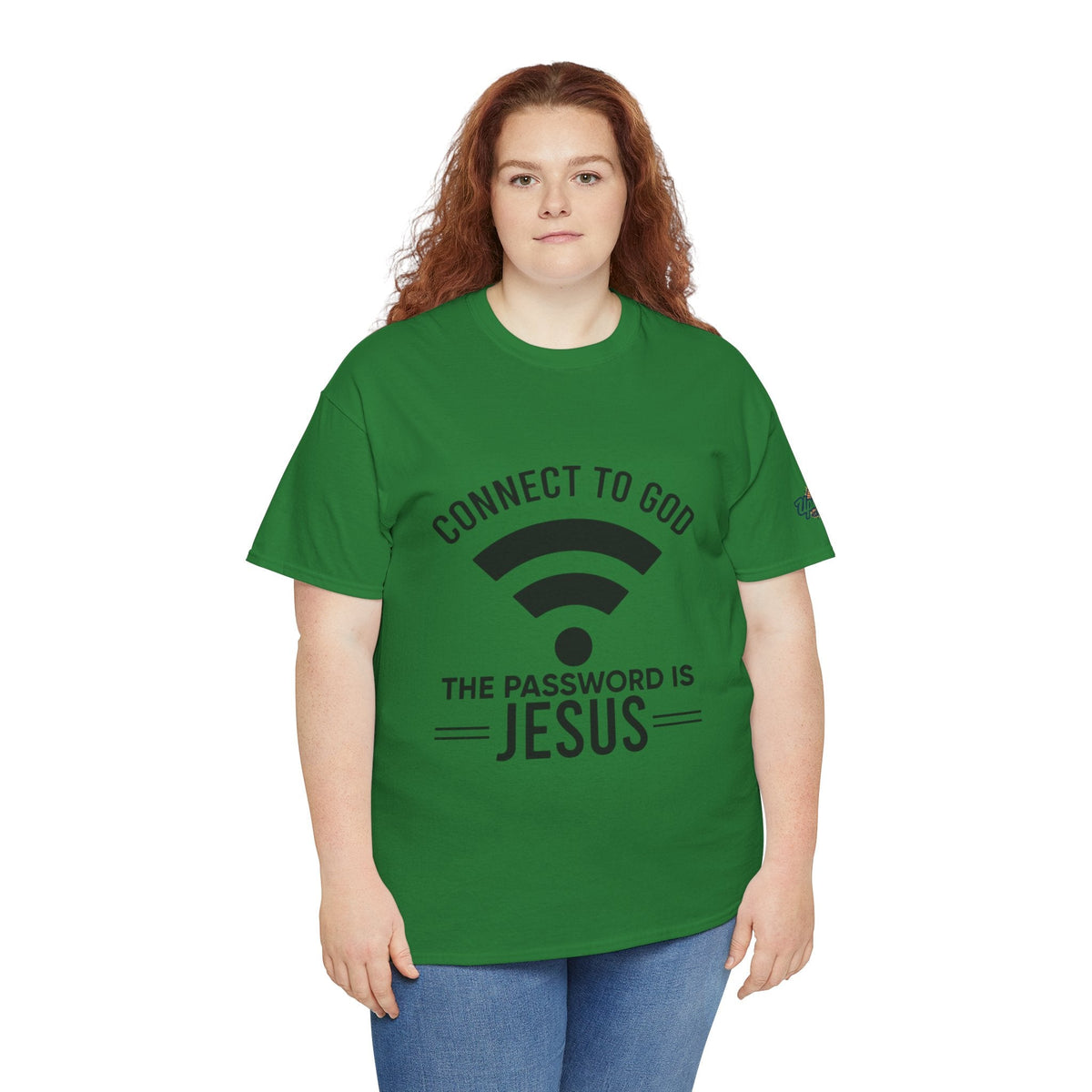 Connect to God T-shirt - WIFI Password is Jesus - Funny Christian Faith T-shirt Printify
