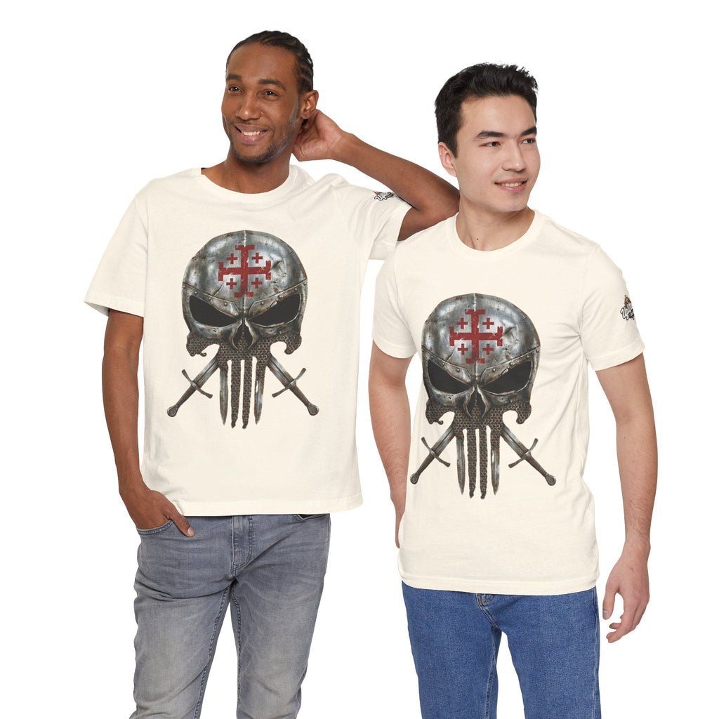 Crusader Knight Christian Skull T-shirt - Warrior Armor of God T-shirt Printify