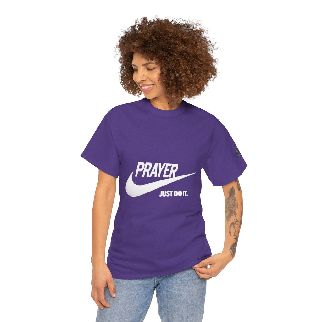 Prayer Just Do It T-shirt - Funny Christian Nike Parody T-shirt - Faith Gear Printify