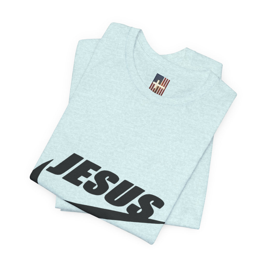 Jesus Did It T-shirt - Funny Christian Parody T-shirt - Faith & Victory Apparel Printify