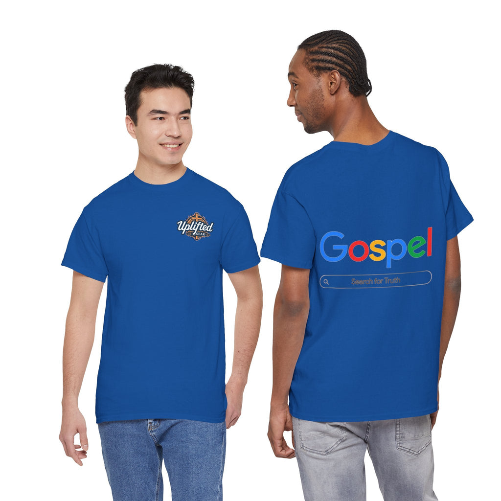 Gospel Graphic Tee — "Gospel" Colorful Logo Christian T-Shirt Printify