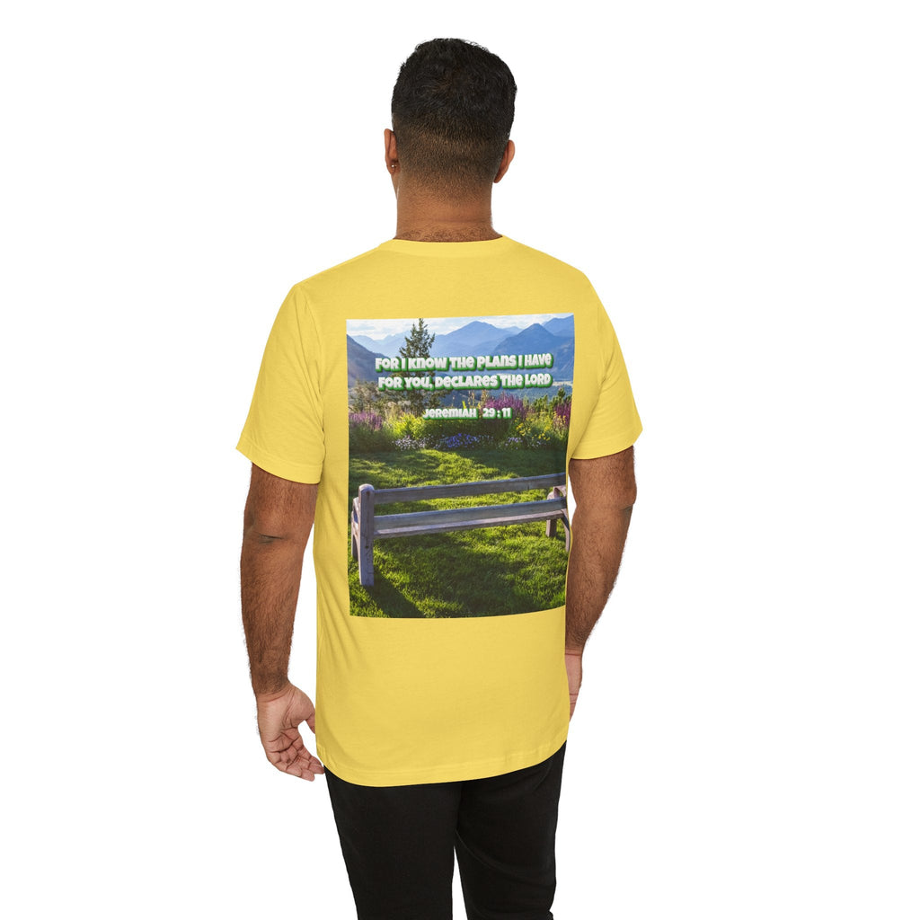 Bible Verse Unisex Tee - Jeremiah 29 : 11 Printify