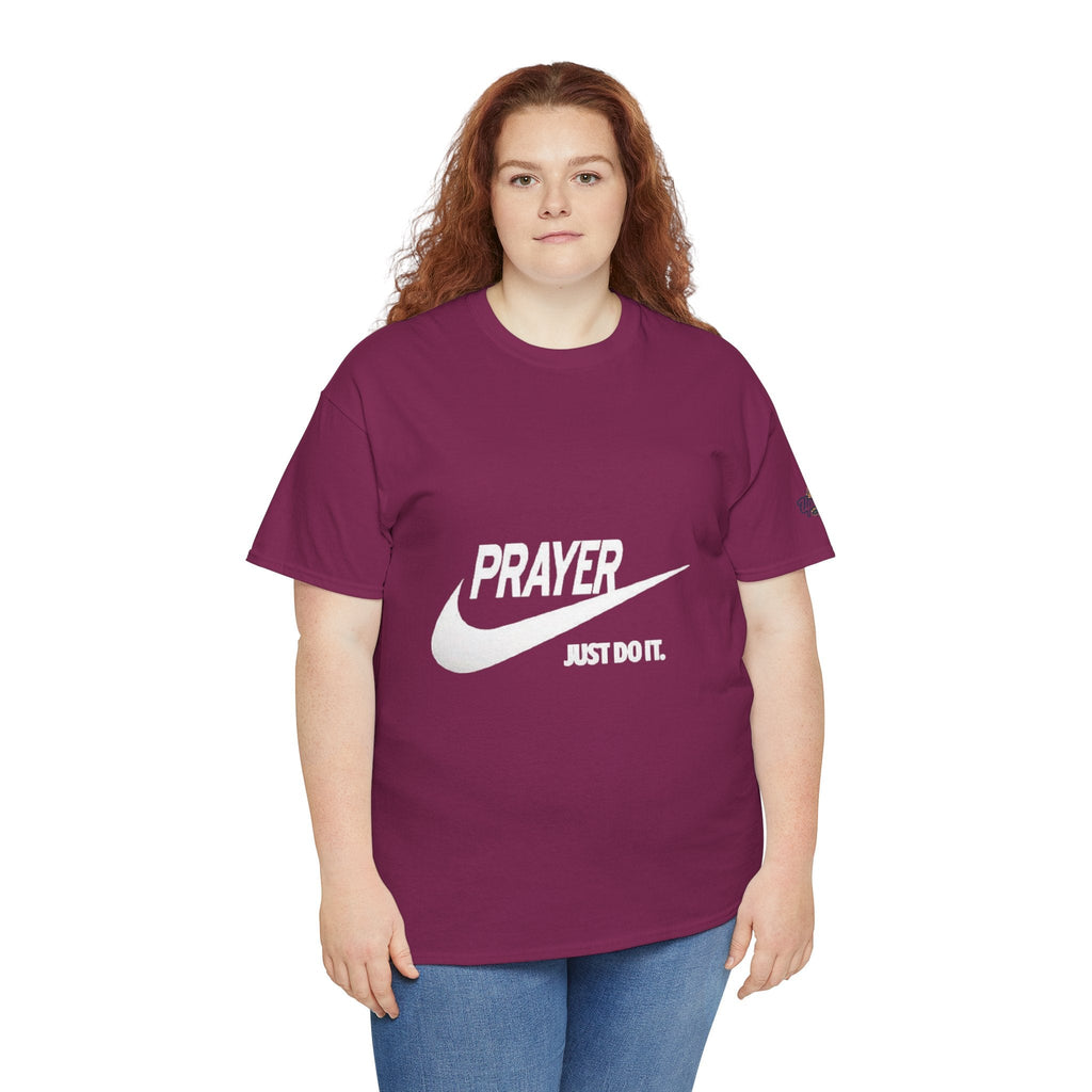 Prayer Just Do It T-shirt - Funny Christian Nike Parody T-shirt - Faith Gear Printify