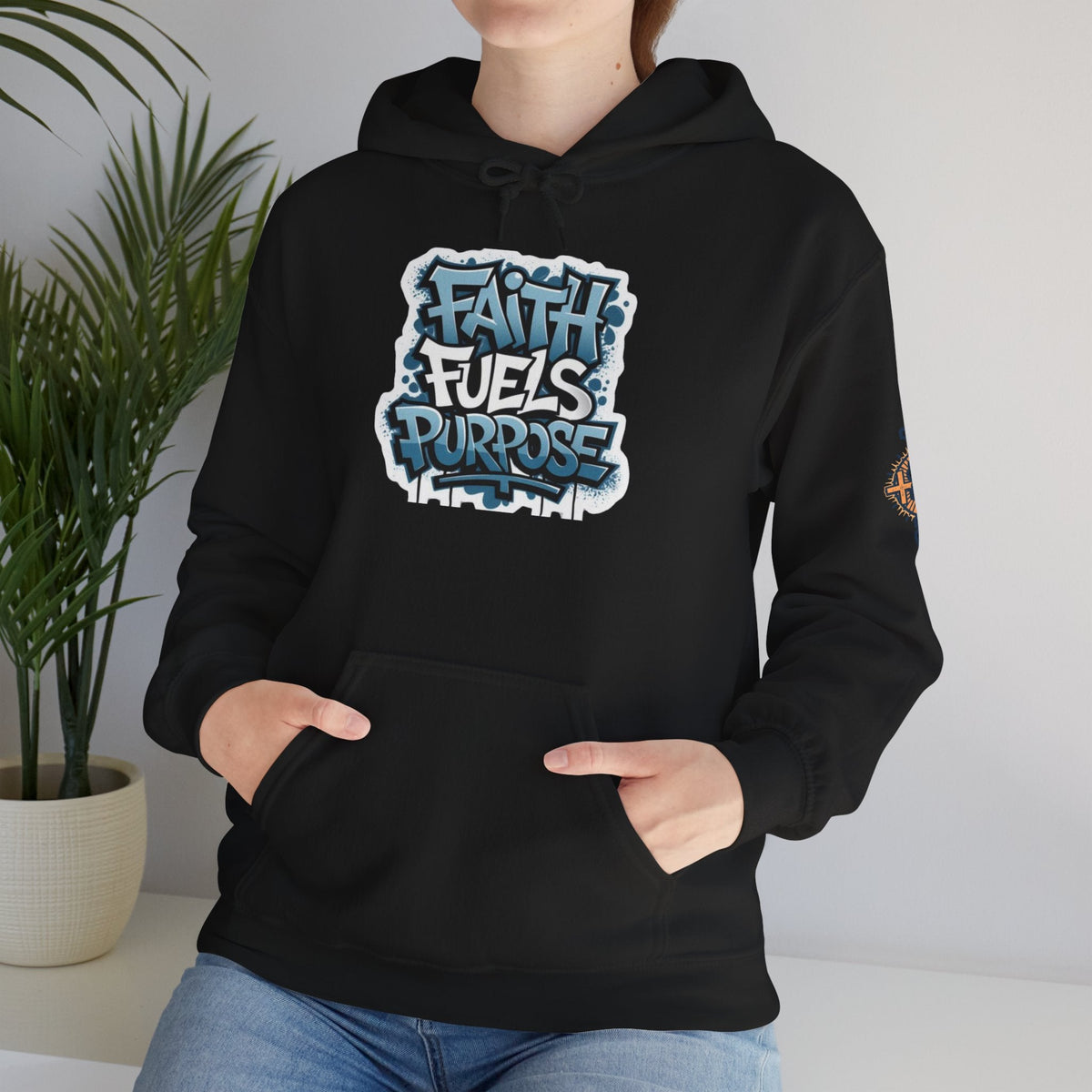 Faith Fuels Purpose Hoodie – Inspirational Christian Sweatshirt for Divine Drive & Unstoppable Belief Printify