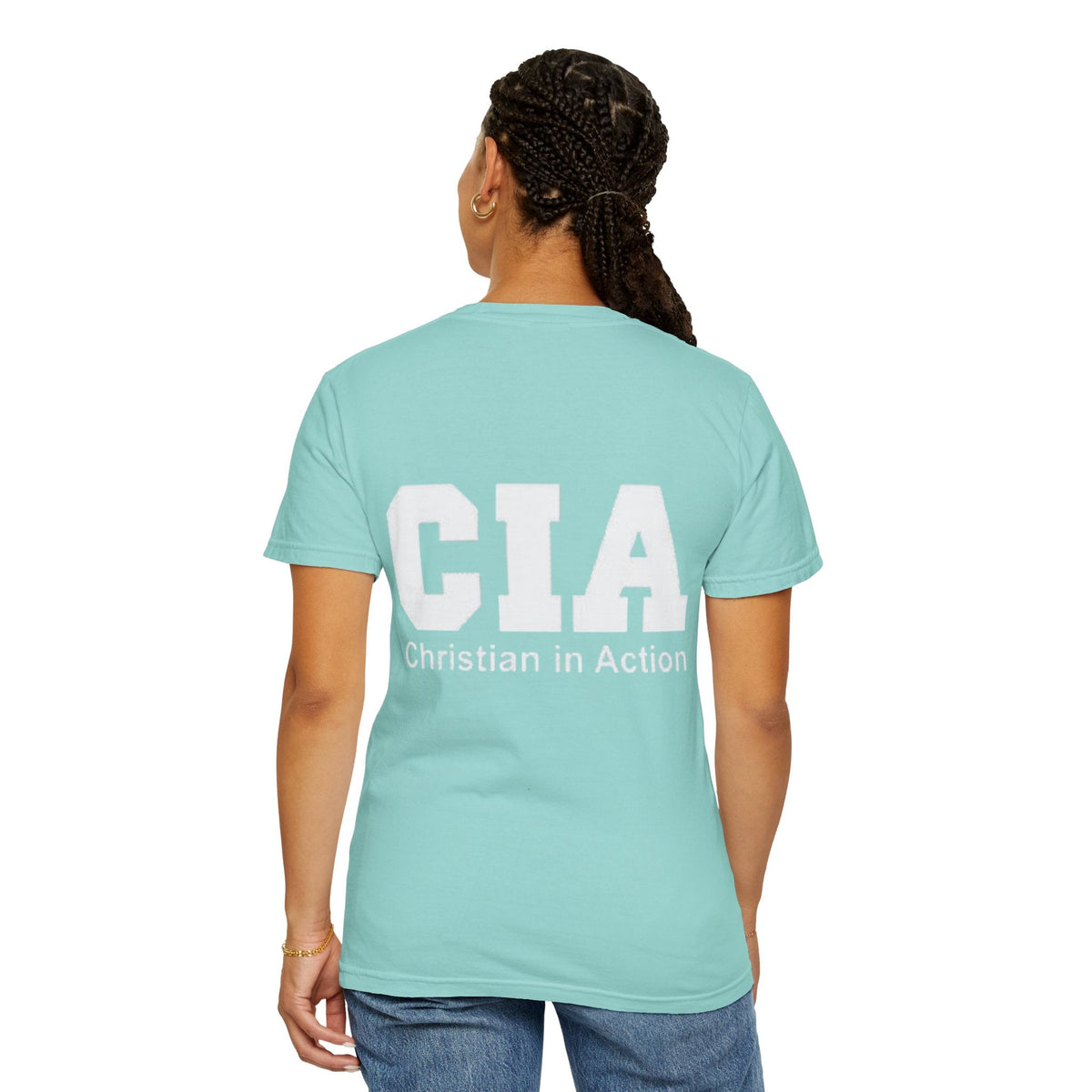 CIA Christian in Action T-shirt - Funny Faith Parody T-shirt - Mission Ready Apparel Printify