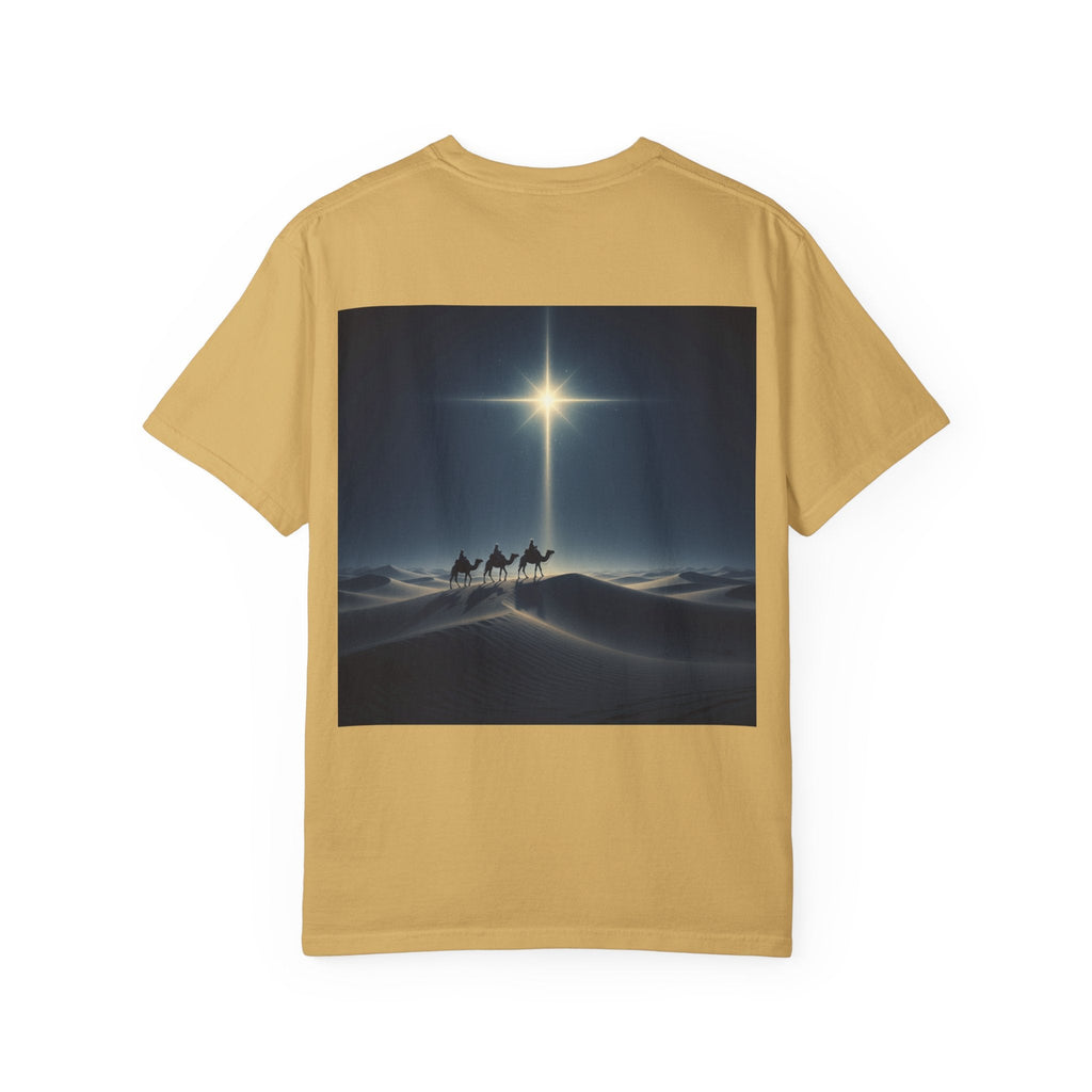 3 Wise Men T-shirt – Magi Camels Nativity Journey Christian Christmas T-shirt for Epiphany Faith & Holy Night Printify
