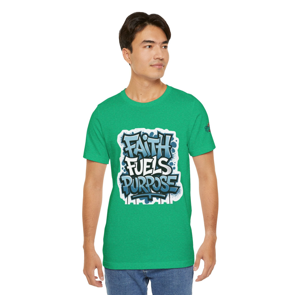 Faith Fuels Purpose T-shirt – Inspirational Christian T-shirt for Divine Drive & Unstoppable Belief Printify