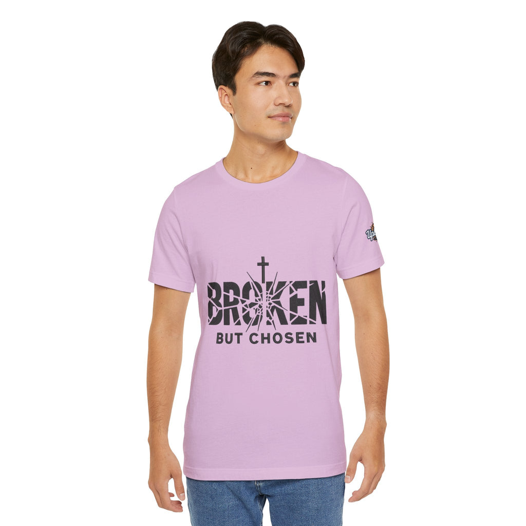 Broken But Chosen T-Shirt — Inspirational Faith Graphic Tee Printify