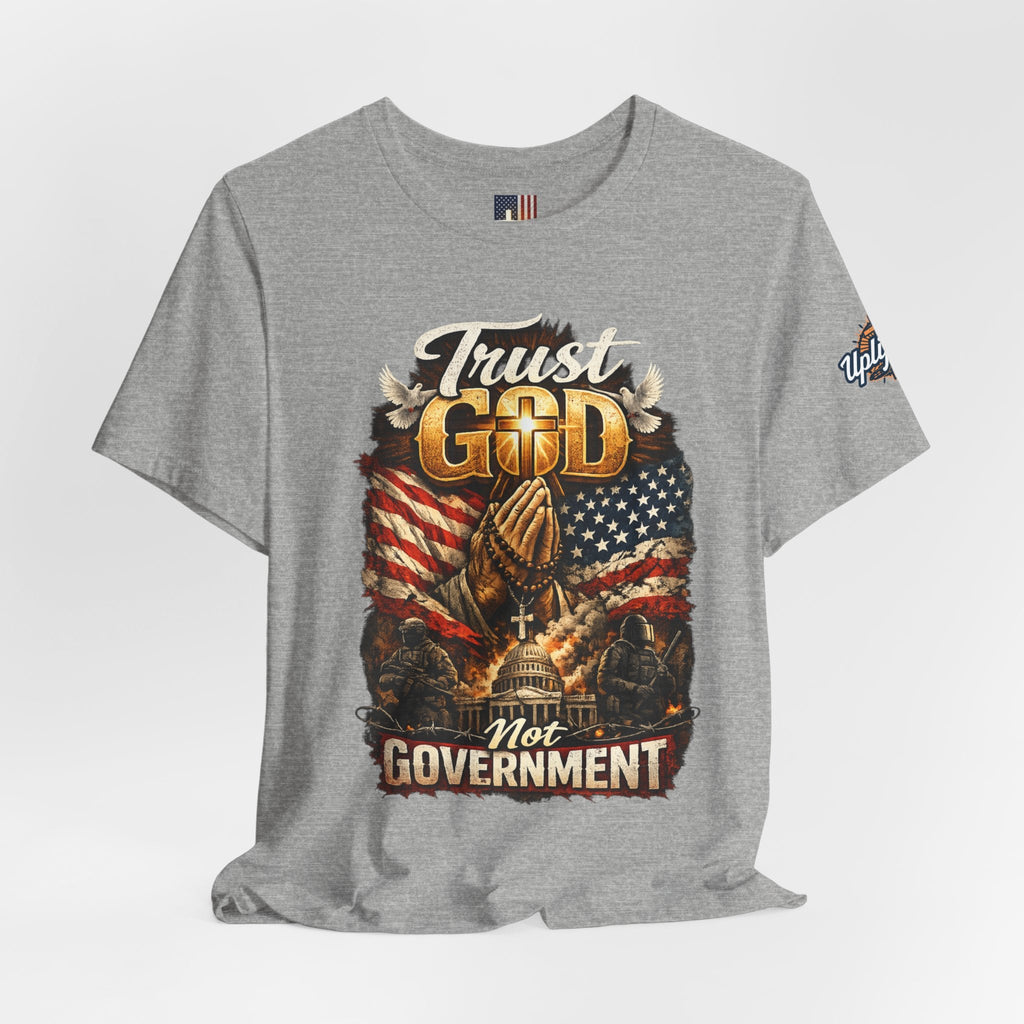 Trust God Not Government T-Shirt — Vintage Patriotic Christian Tee Printify