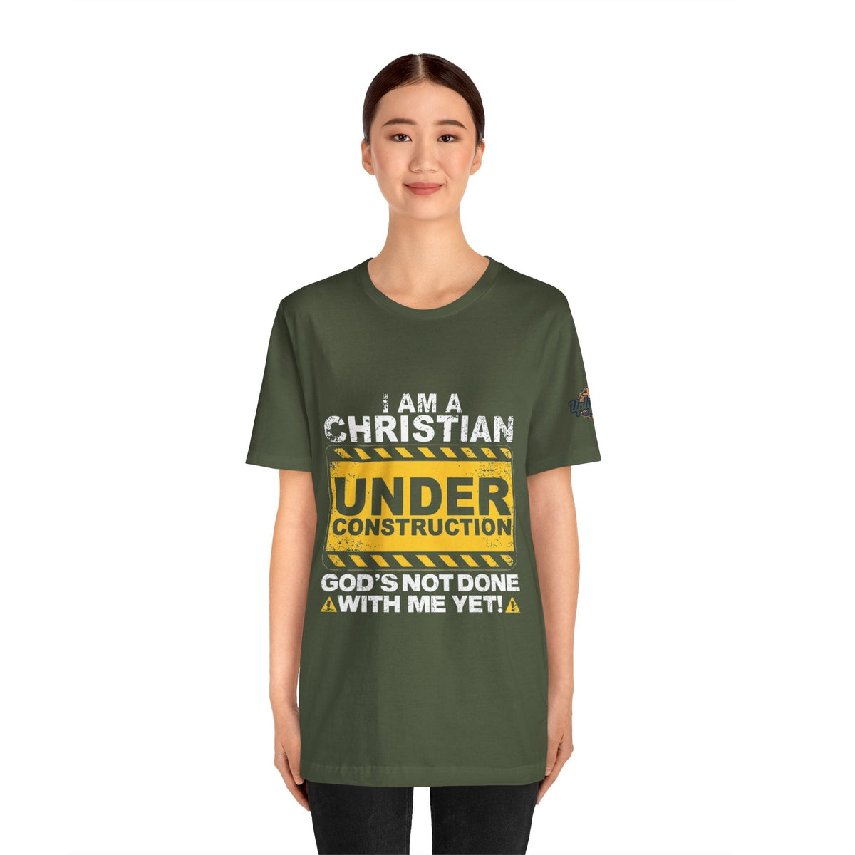 Christian Under Construction T-shirt | God Is Not Done With Me Yet T-shirt Printify