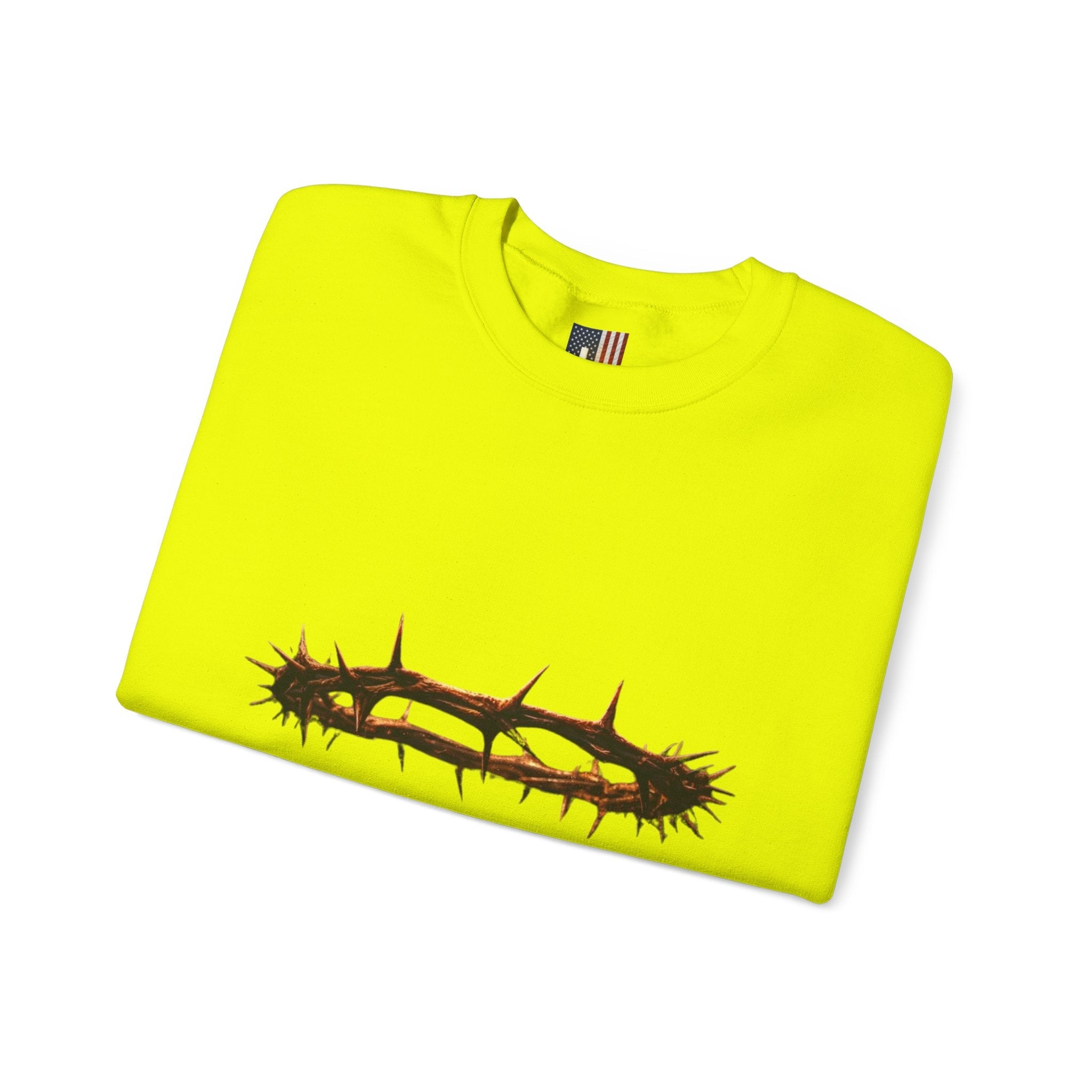 It Is Finished Crown of Thorns Sweatshirt — Christian John 19:30 Faith Sweatshirt Printify