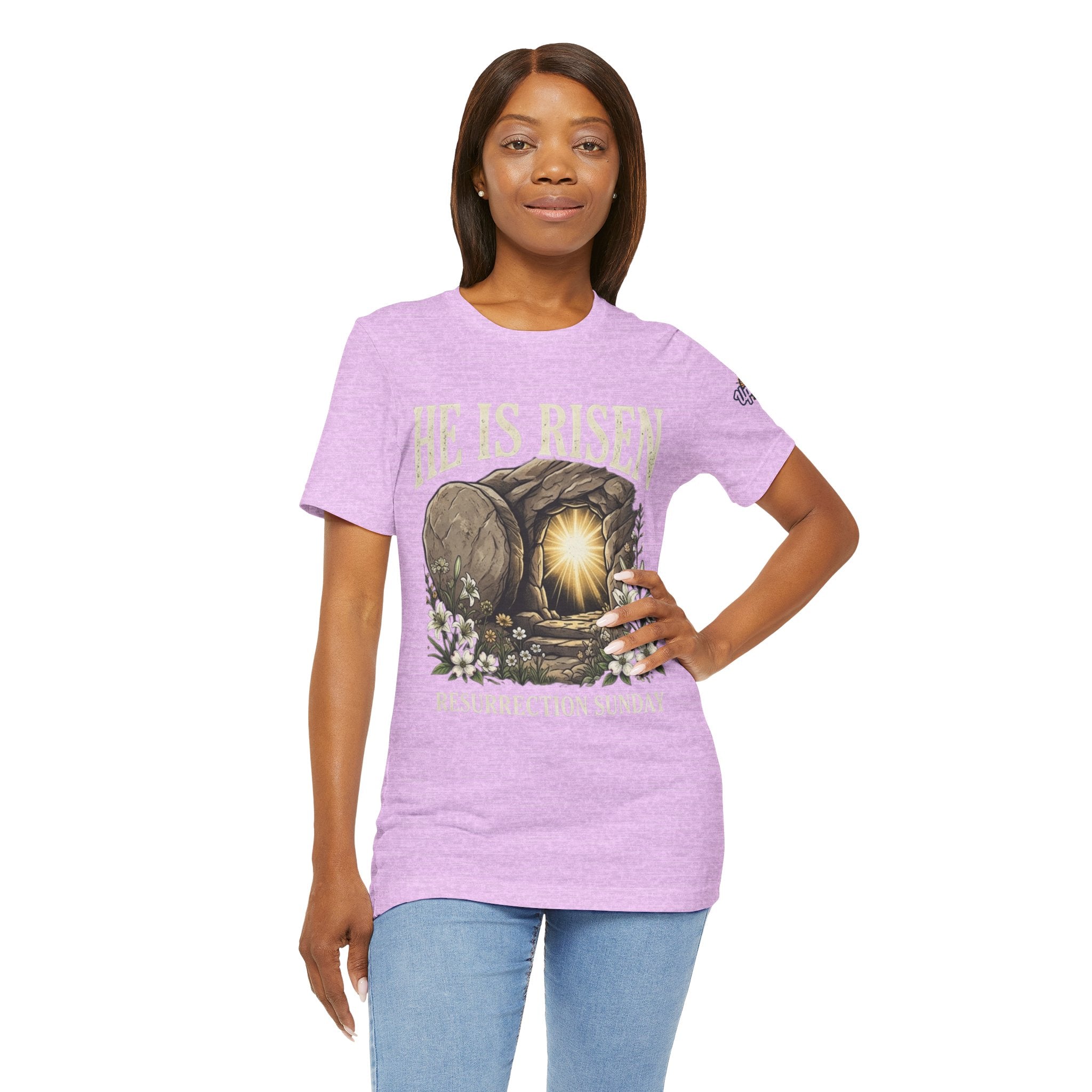 He Is Risen T-Shirt — Jesus Christ Resurrection Easter Tee Printify
