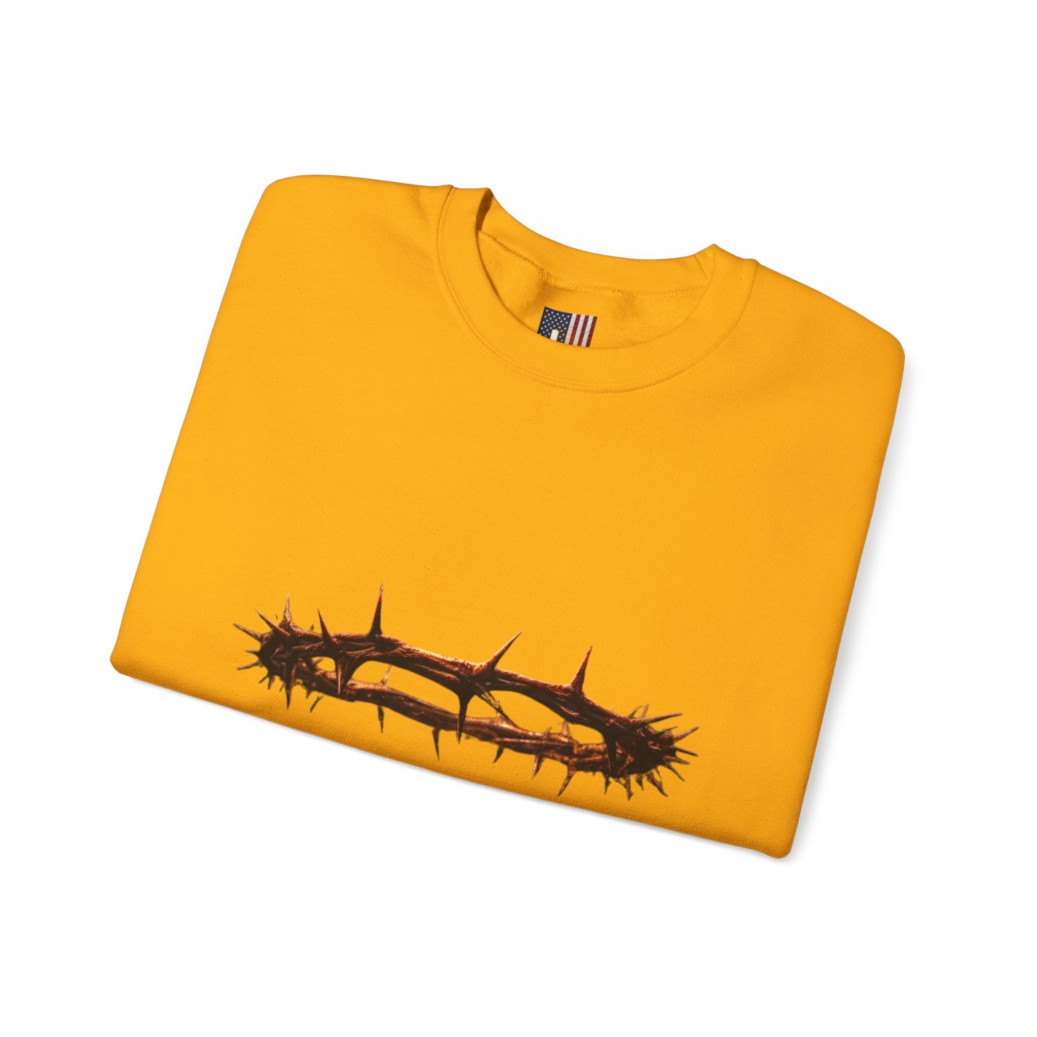 It Is Finished Crown of Thorns Sweatshirt — Christian John 19:30 Faith Sweatshirt Printify