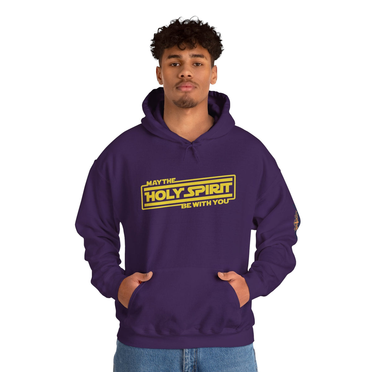 May the Holy Spirit Be With You Hoodie - Christian Star Wars Parody Hoodie Printify