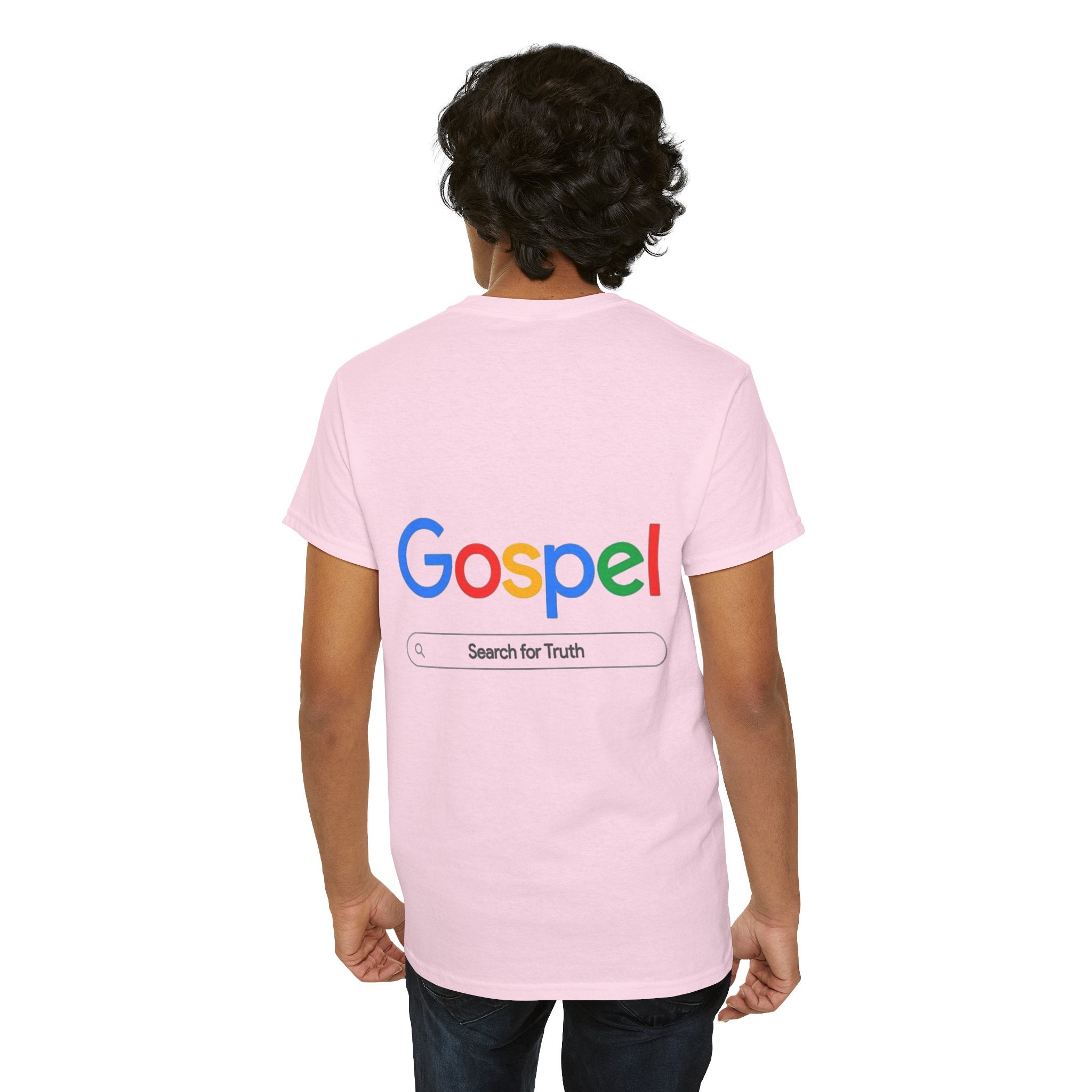 Gospel Graphic Tee — "Gospel" Colorful Logo Christian T-Shirt Printify