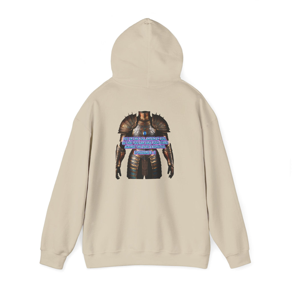 Religious Graphic Armor Of God Design - Unisex Heavy Blend™ Hooded Sweatshirt Printify