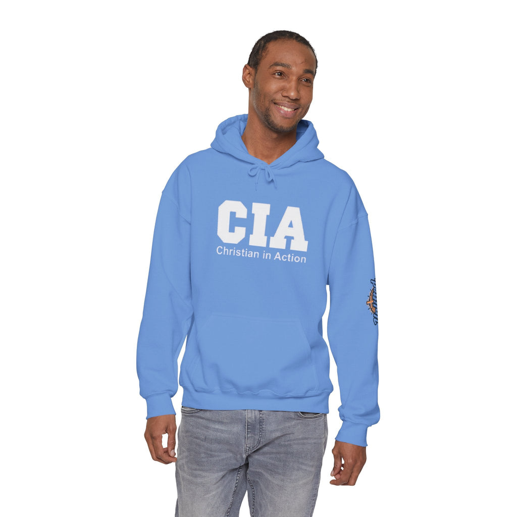 CIA Christian in Action Hoodie - Funny Faith Parody Hoodie - Mission Ready Apparel Printify