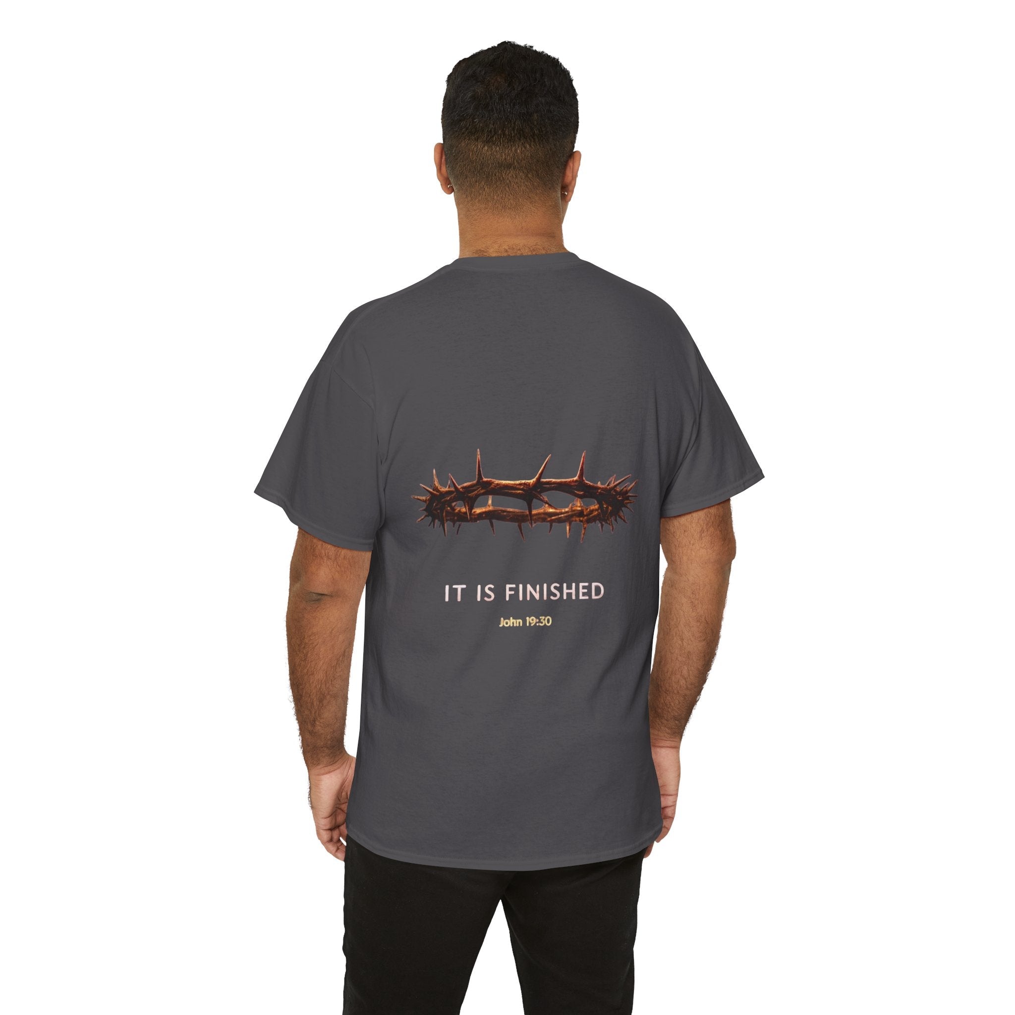 It Is Finished Crown of Thorns Tee — Christian John 19:30 Faith Shirt Printify