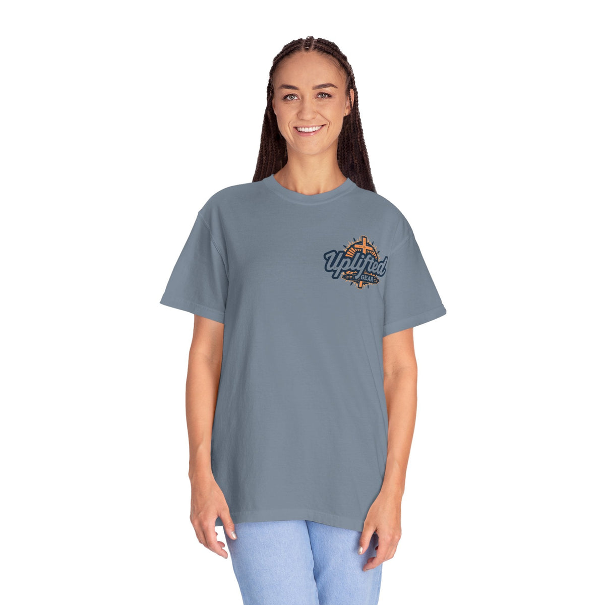 Jesus Took the Wheel I'm Just Riding T-shirt – Funny Christian Convertible Car T-shirt for Surrendered Faith & Humor Printify