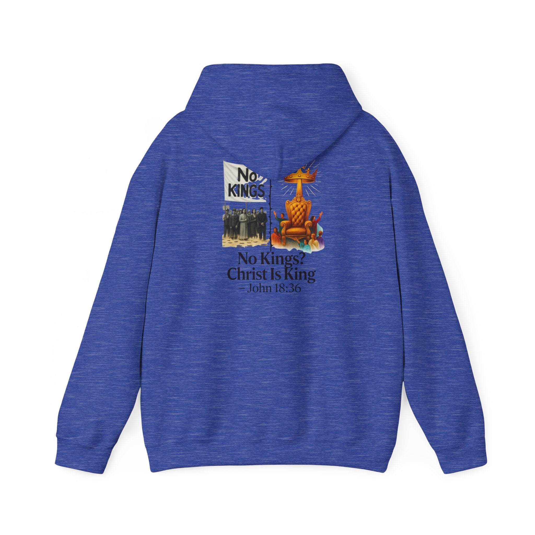 No Kings? Christ is King Hoodie – Bold Christian Hoodie for Sovereign Faith Printify