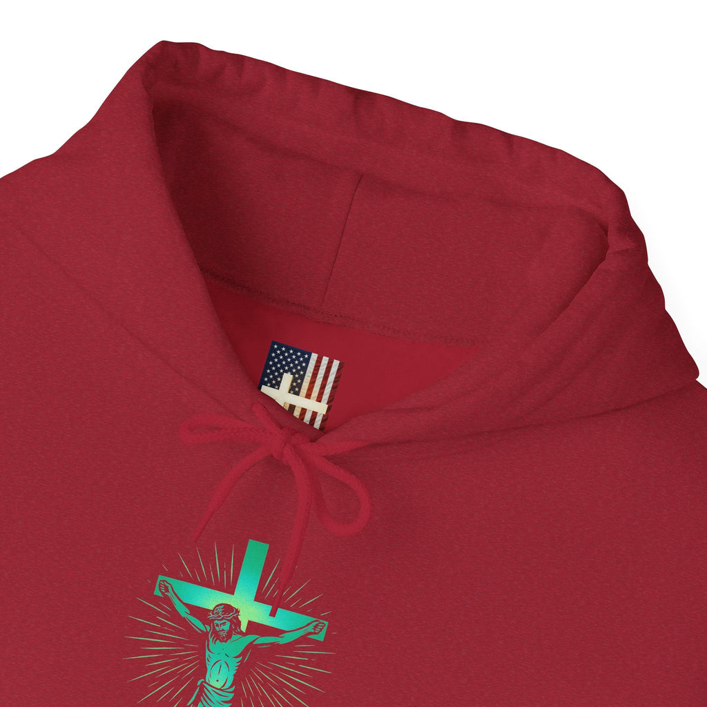 Unashamed Hoodie – Romans 1:16 Crucifixion Christian Hoodie for Bold Unwavering Faith Printify