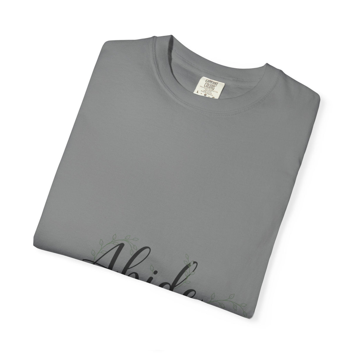Abide in the Lord T-Shirt – Vine Design Christian Tee for Faithful Hearts Printify