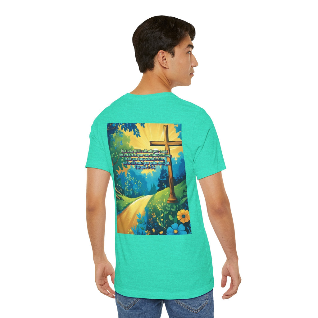 Trust in The Lord Proverbs 3:5-6 Biblical Design Unisex Jersey Short Sleeve Tee Printify