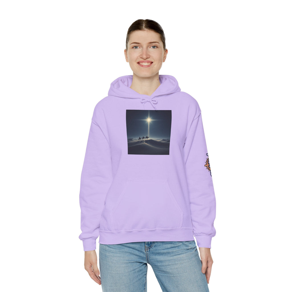 3 Wise Men Hoodie – Magi Camels Nativity Journey Christian Christmas Sweatshirt for Epiphany Faith & Holy Night Printify