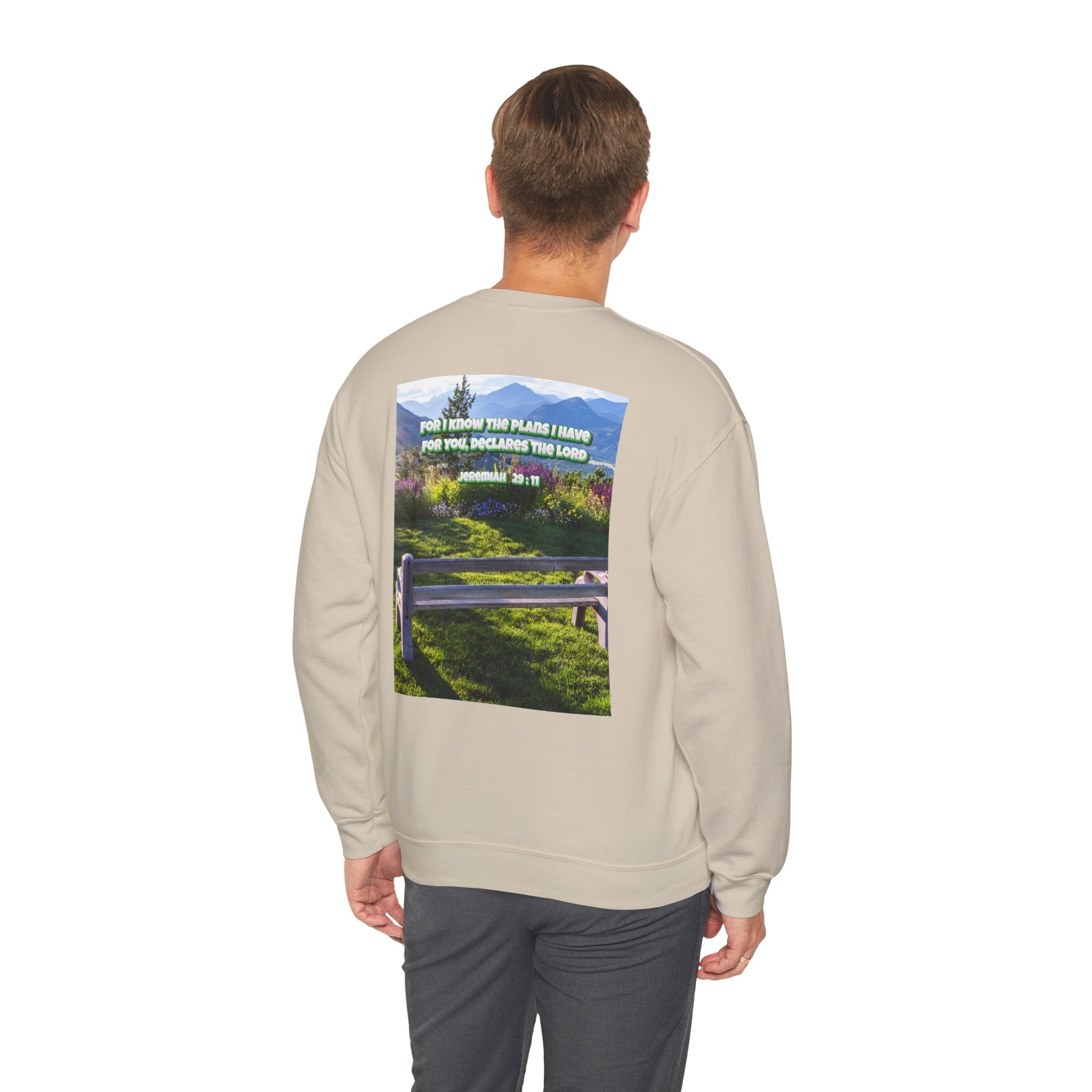 Bible Verse Unisex Heavy Blend™ Crewneck Sweatshirt -  Jeremiah 29 : 11 Printify