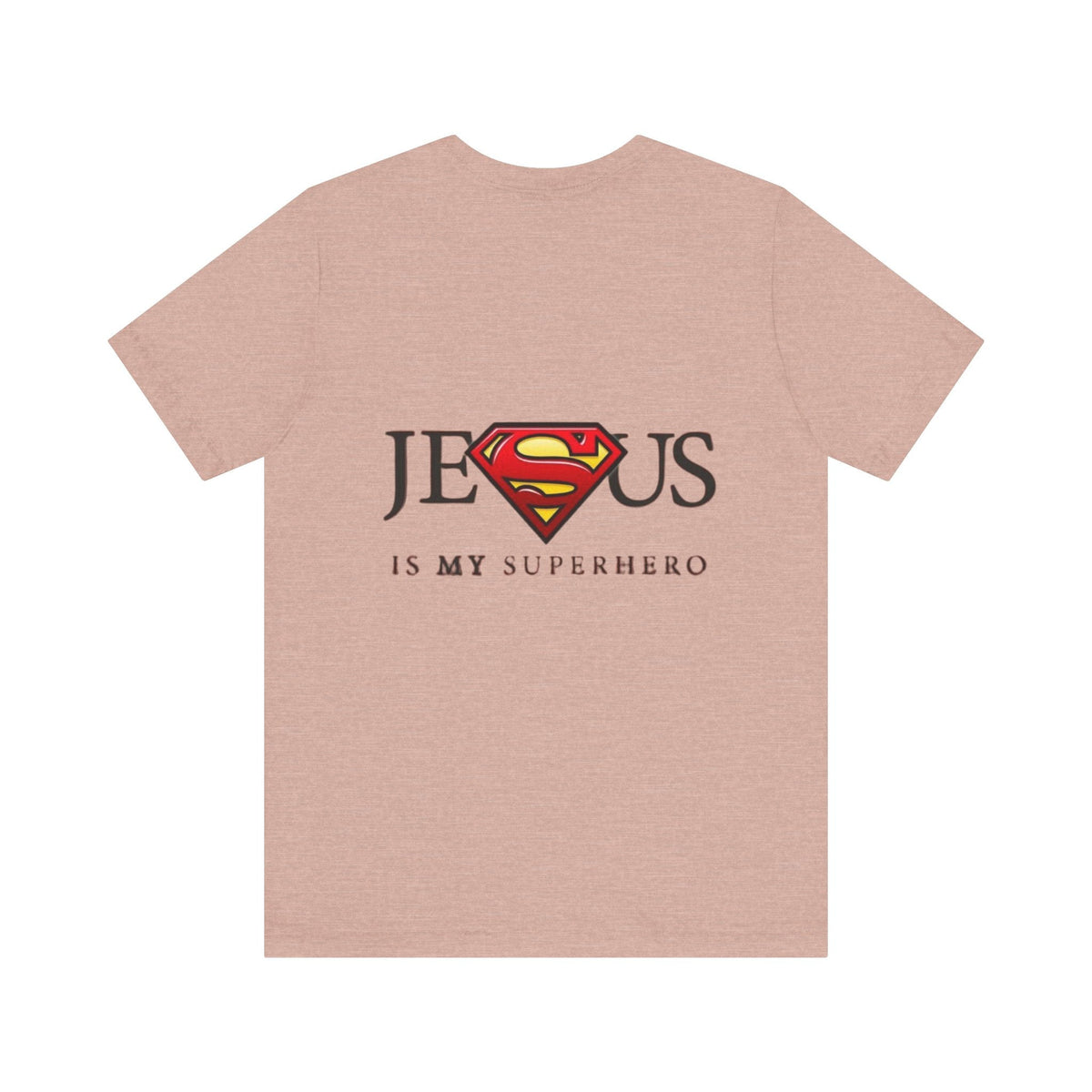 Jesus Is My Superhero T-Shirt — Faith-Based Superman-Inspired Tee Printify