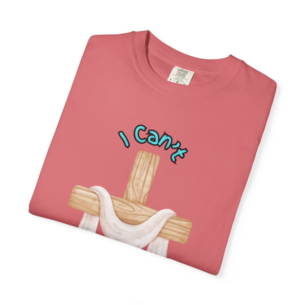 I Can’t, But I Know a Guy T-Shirt – Jesus Cross Christian Tee for Faithful Humor Printify
