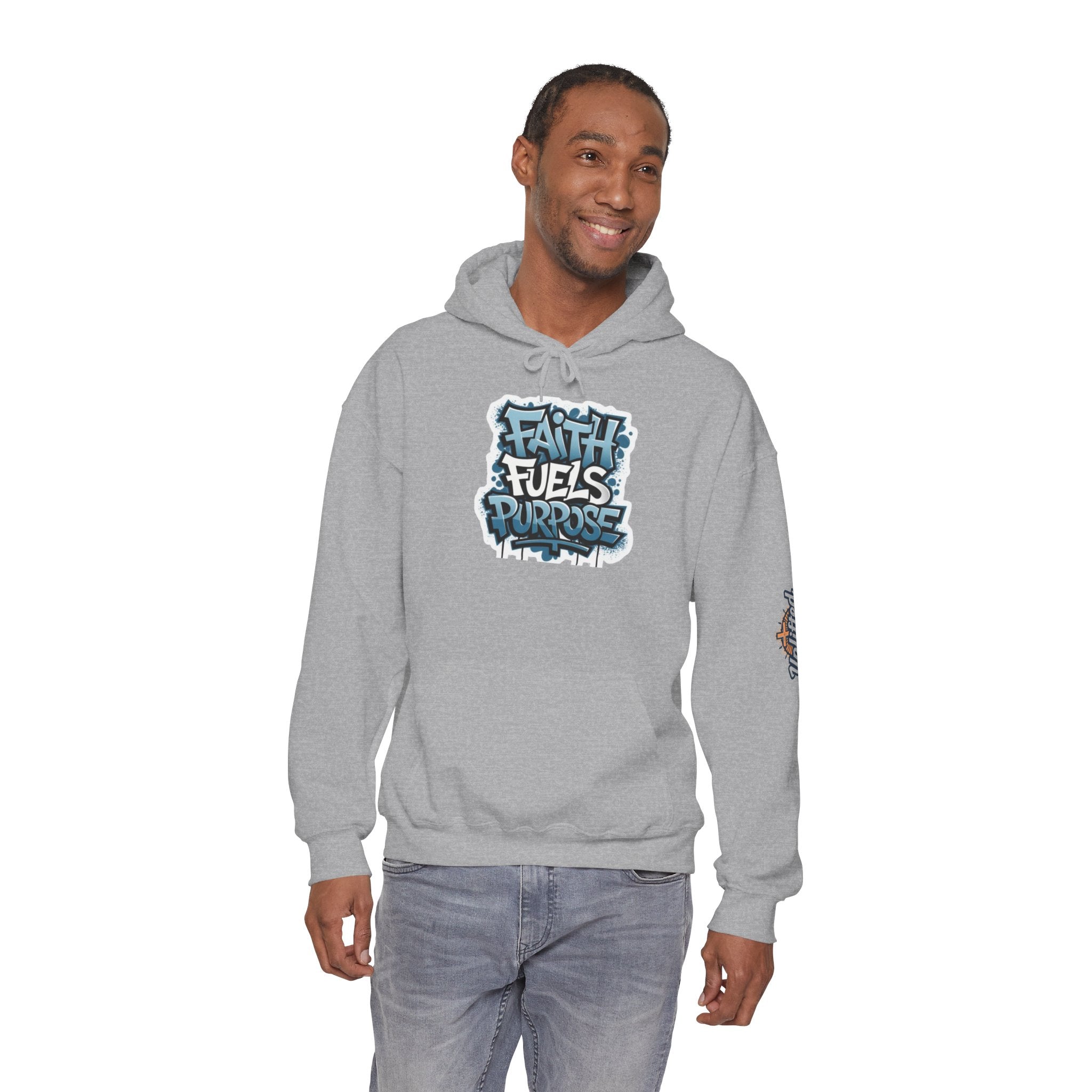 Faith Fuels Purpose Hoodie – Inspirational Christian Sweatshirt for Divine Drive & Unstoppable Belief Printify
