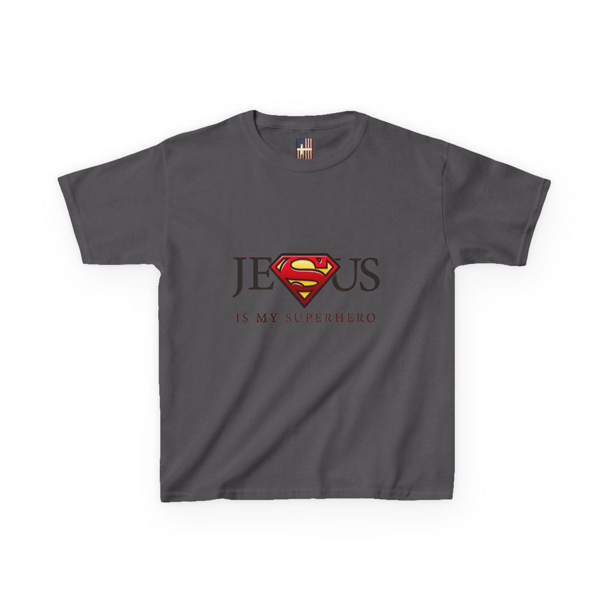Jesus Is My Superhero T-Shirt — Faith-Based Superman-Inspired Tee Printify