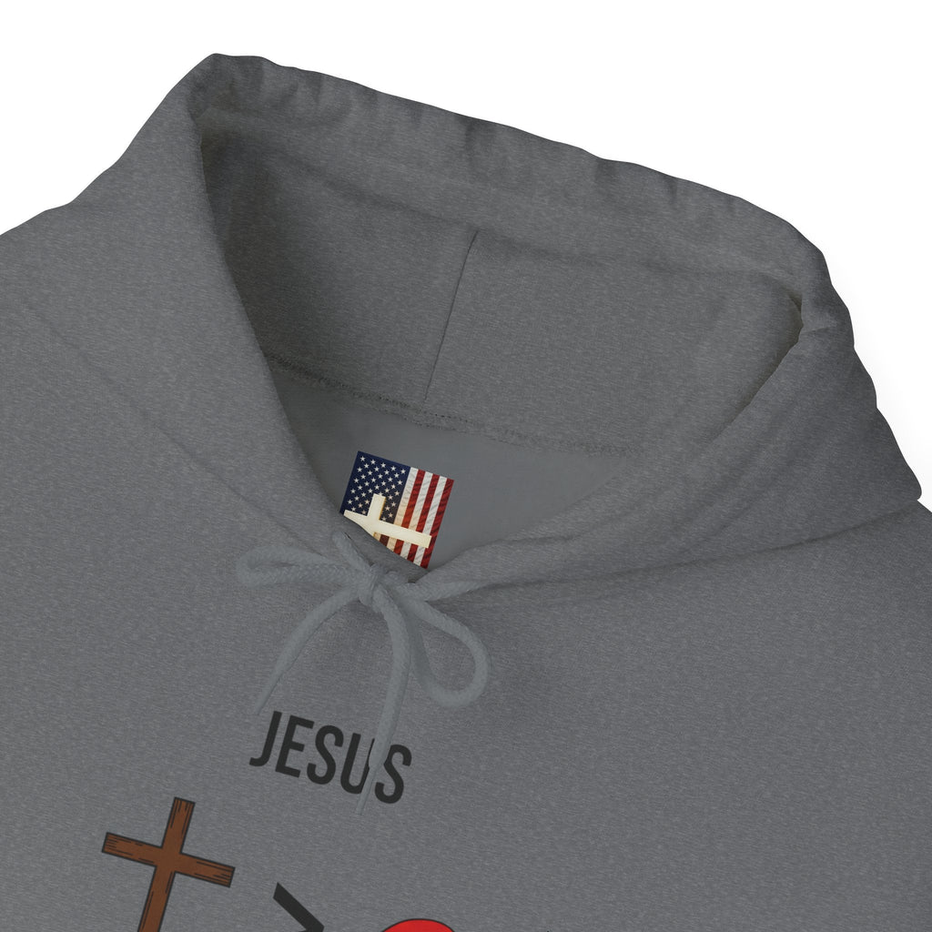 🎄 Jesus > Santa – Minimalist Christian Christmas Hoodie | Bold Faith Over Holiday Tee | Cross vs Santa Hat Design | Uplifted Gear Printify