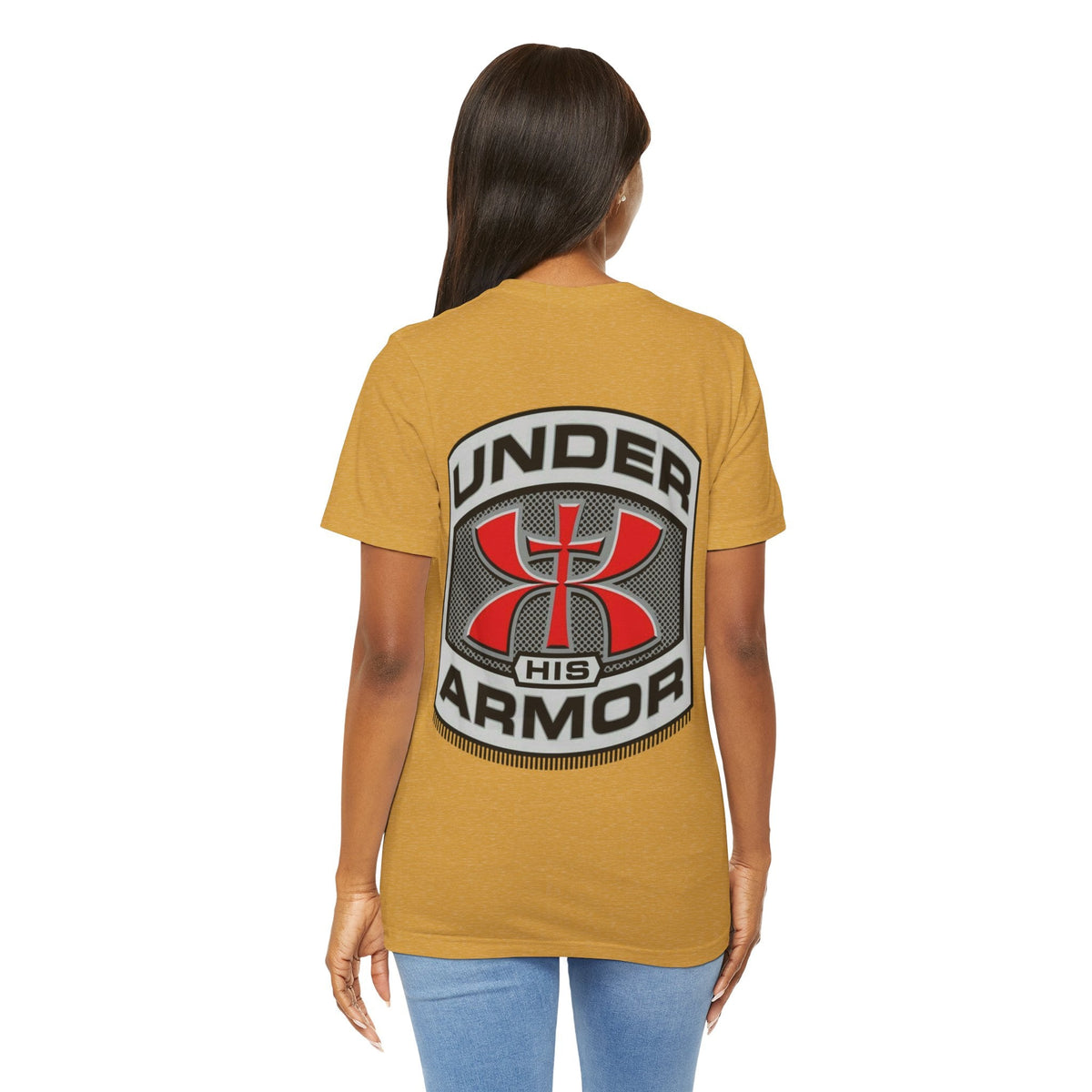 Under HIS Armor Christian T-Shirt — Faith-Inspired Under Armour Style Printify