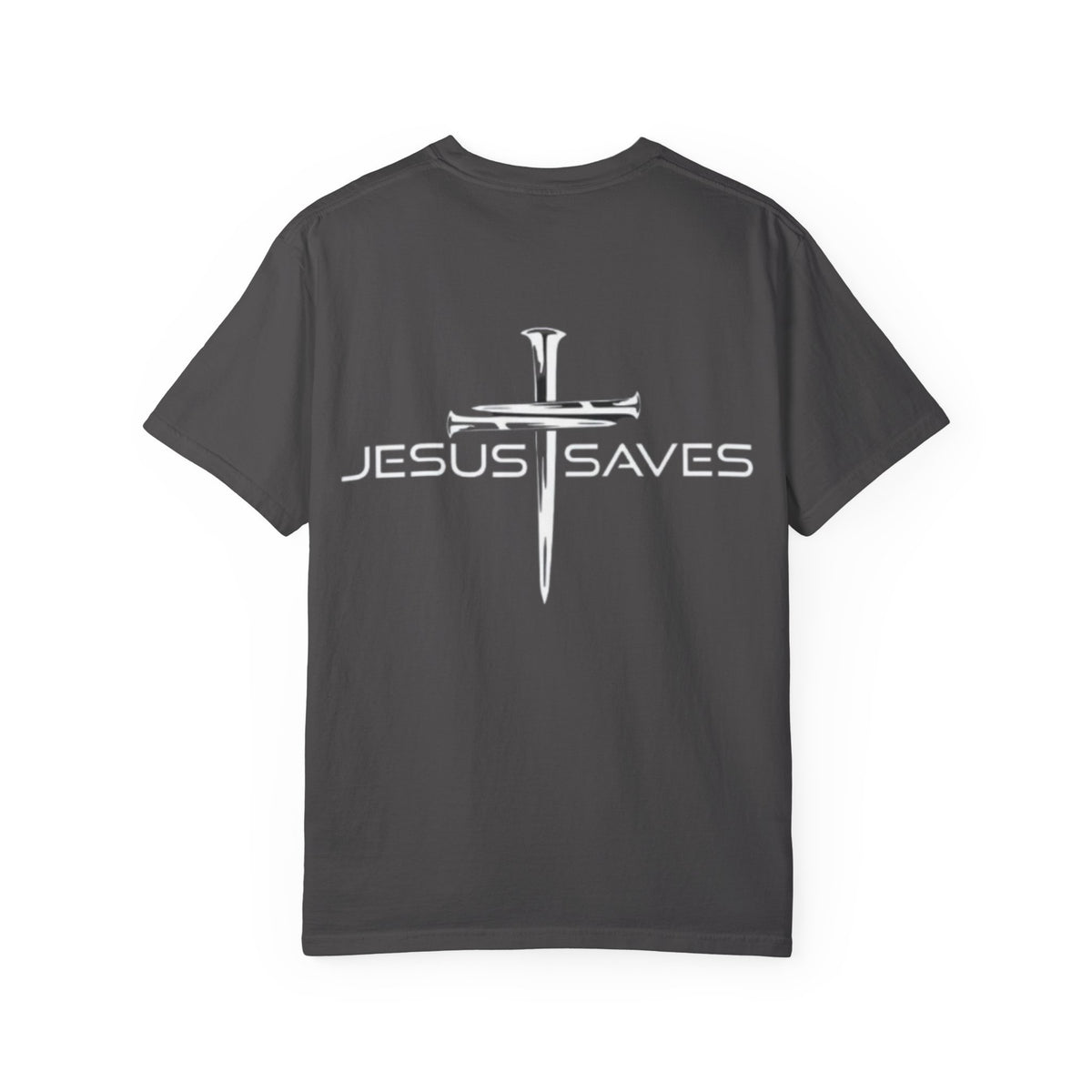 Jesus Saves T-shirt – 3 Nails Crucifix Cross Christian T-shirt for Redemption Faith & Bold Salvation