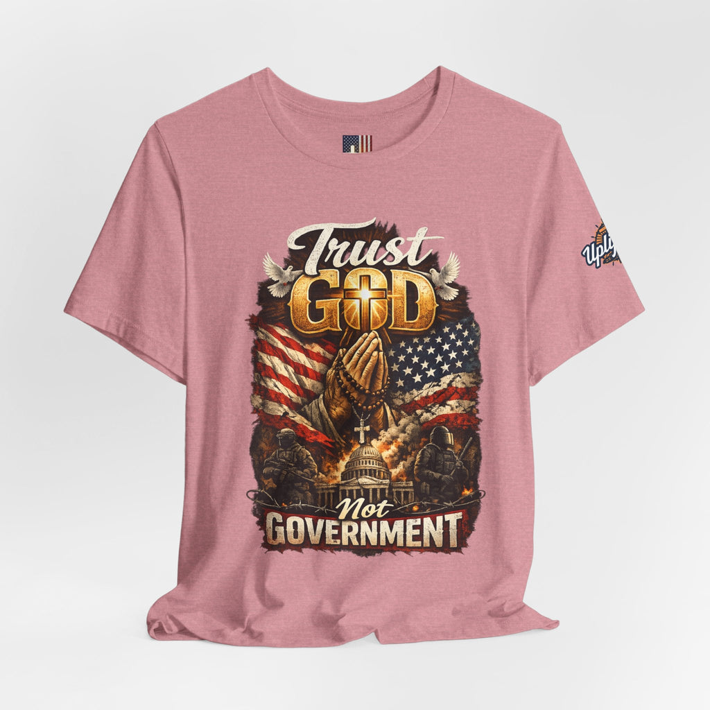 Trust God Not Government T-Shirt — Vintage Patriotic Christian Tee Printify