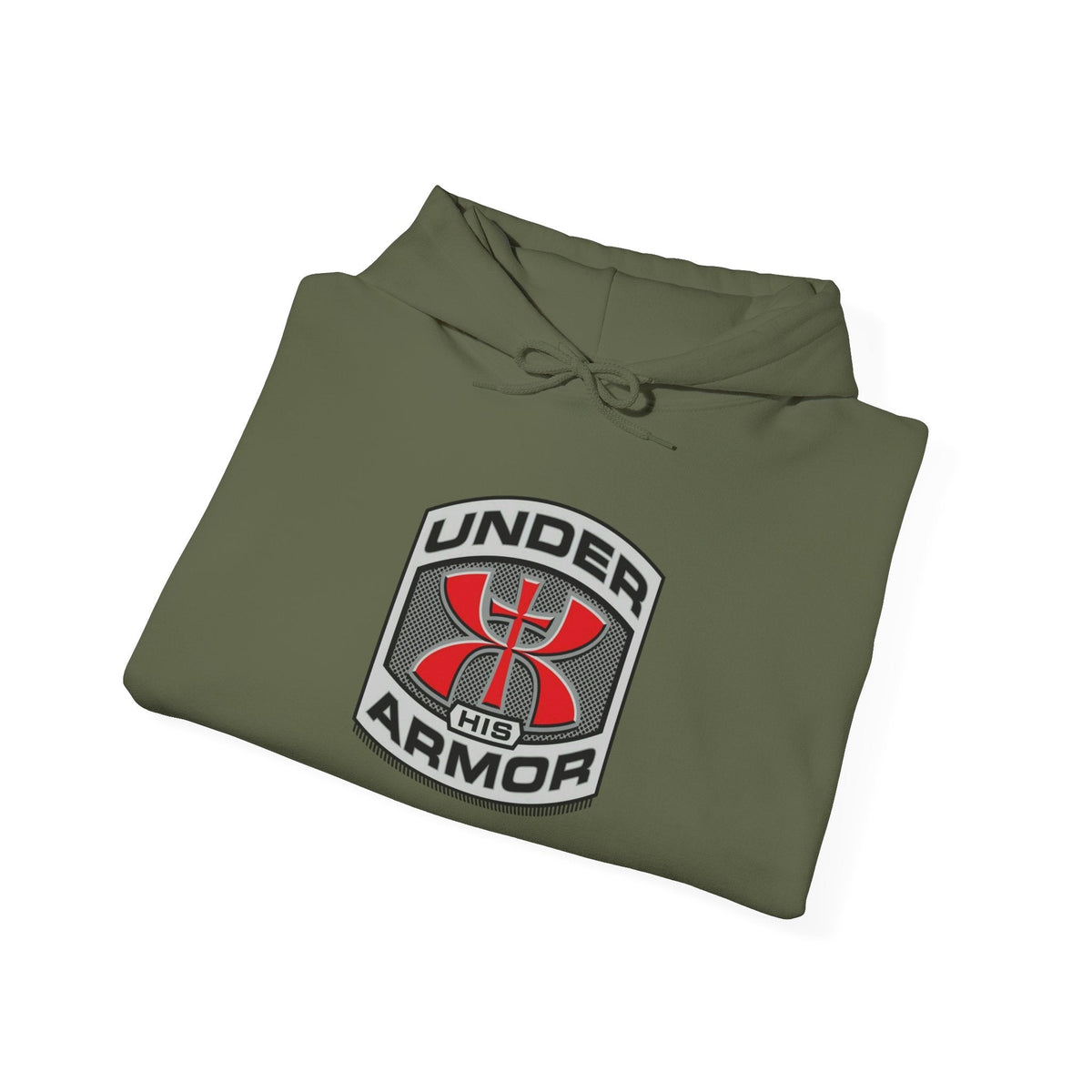 Under Armor Logo Hoodie — Black Athletic Pullover Printify
